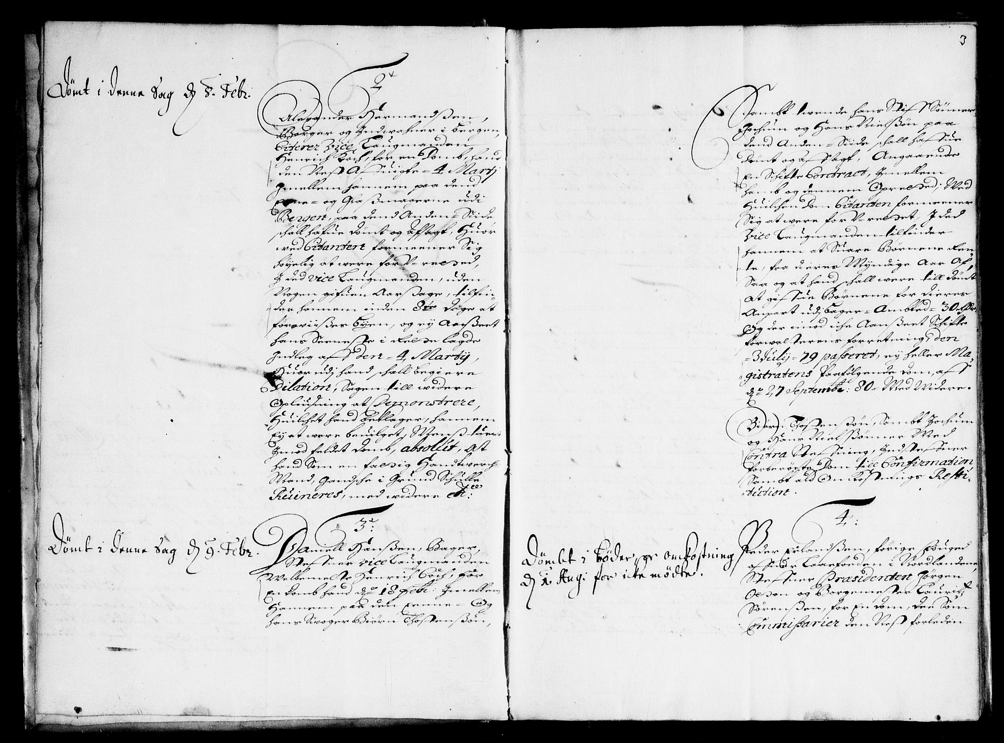 Overhoffretten 1667-1797, AV/RA-EA-2884/Ad/L0244: Ekstraktprotokoll, 1682, p. 2-3