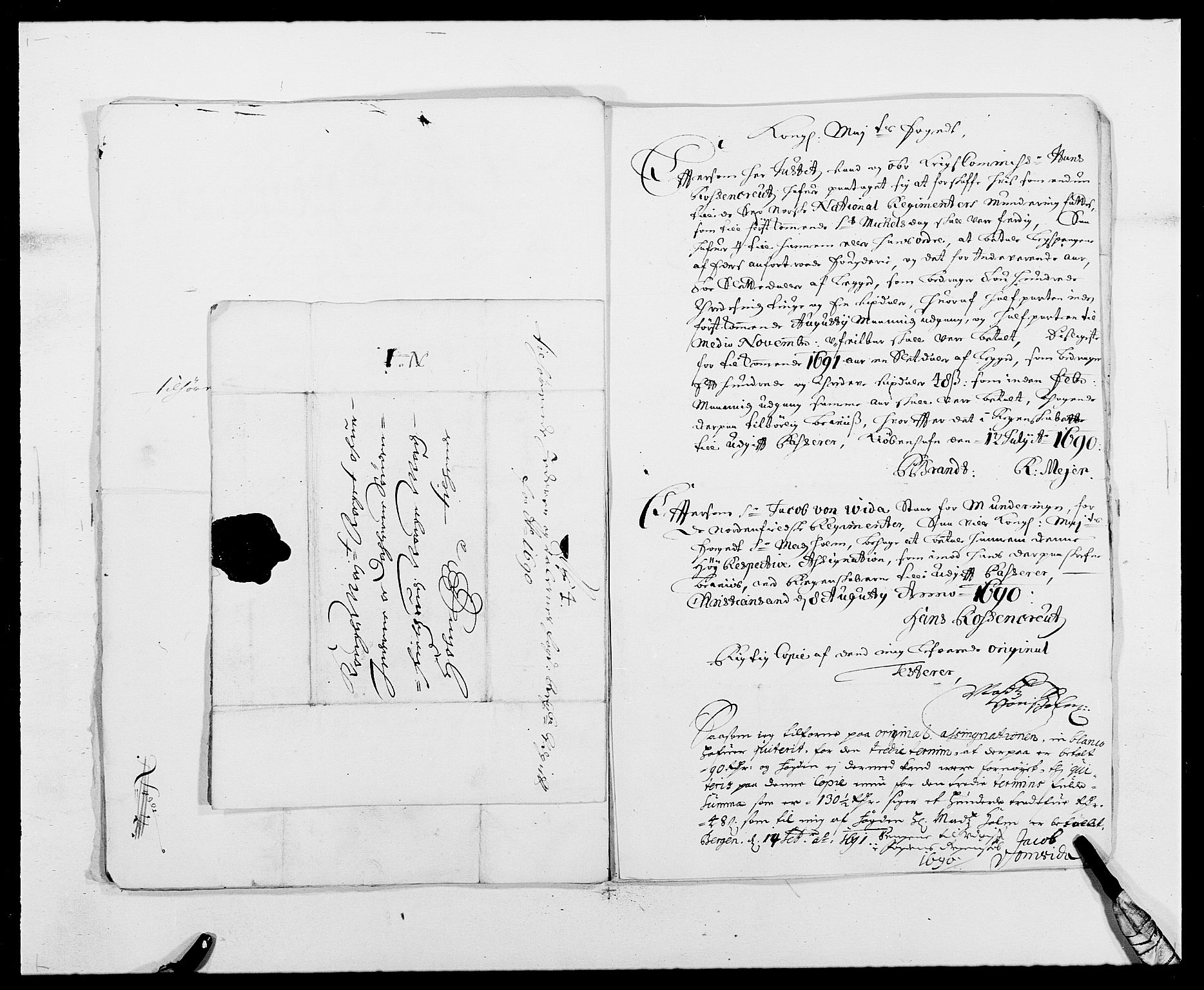 Rentekammeret inntil 1814, Reviderte regnskaper, Fogderegnskap, AV/RA-EA-4092/R46/L2727: Fogderegnskap Jæren og Dalane, 1690-1693, p. 51