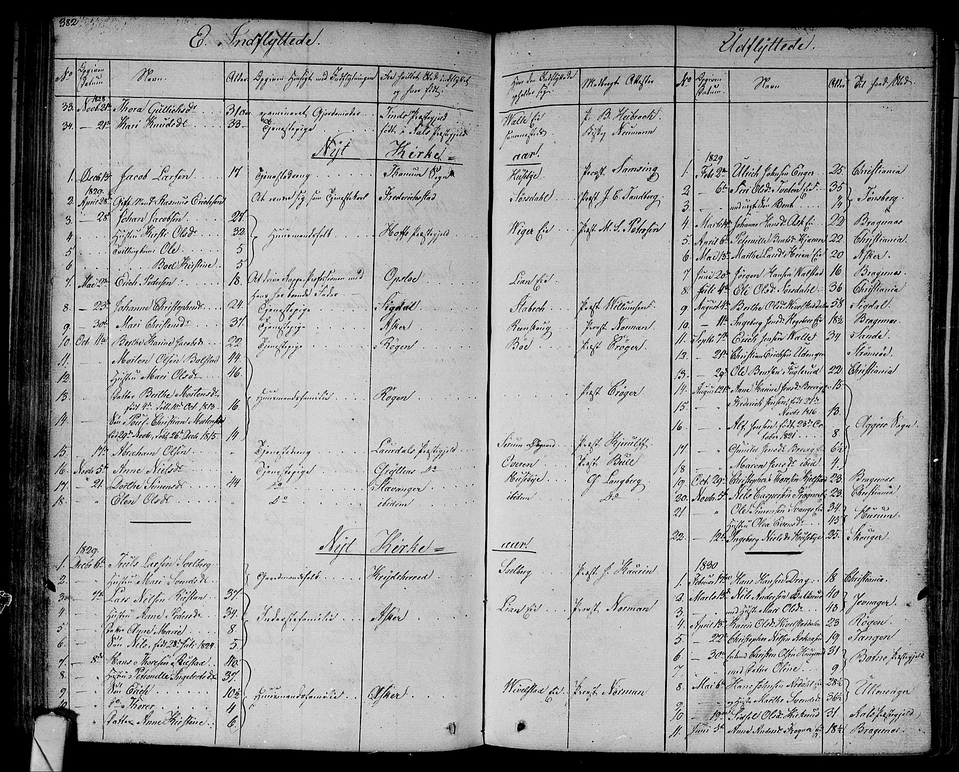 Lier kirkebøker, AV/SAKO-A-230/F/Fa/L0010: Parish register (official) no. I 10, 1827-1843, p. 382