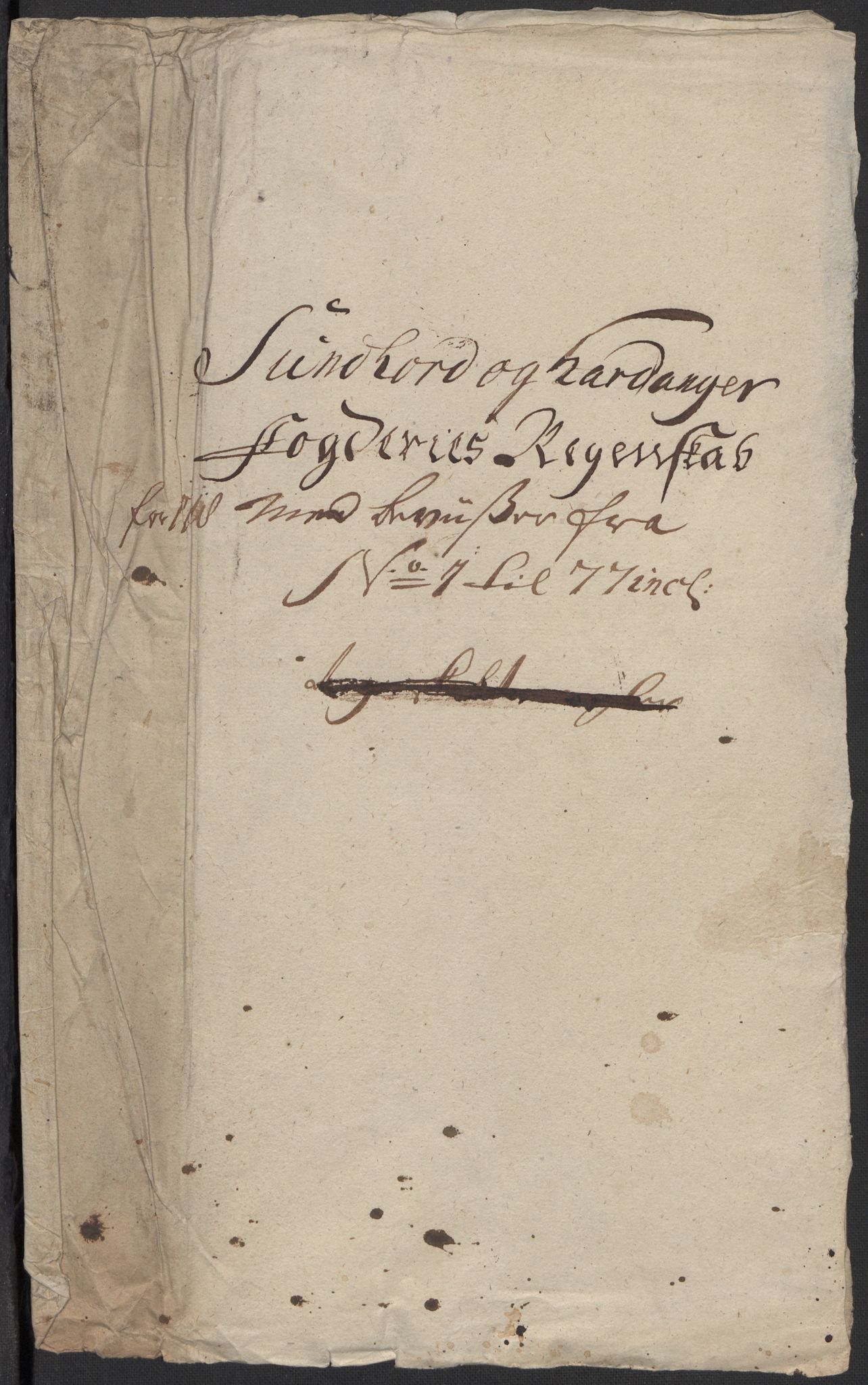 Rentekammeret inntil 1814, Reviderte regnskaper, Fogderegnskap, AV/RA-EA-4092/R48/L2995: Fogderegnskap Sunnhordland og Hardanger, 1718, p. 4