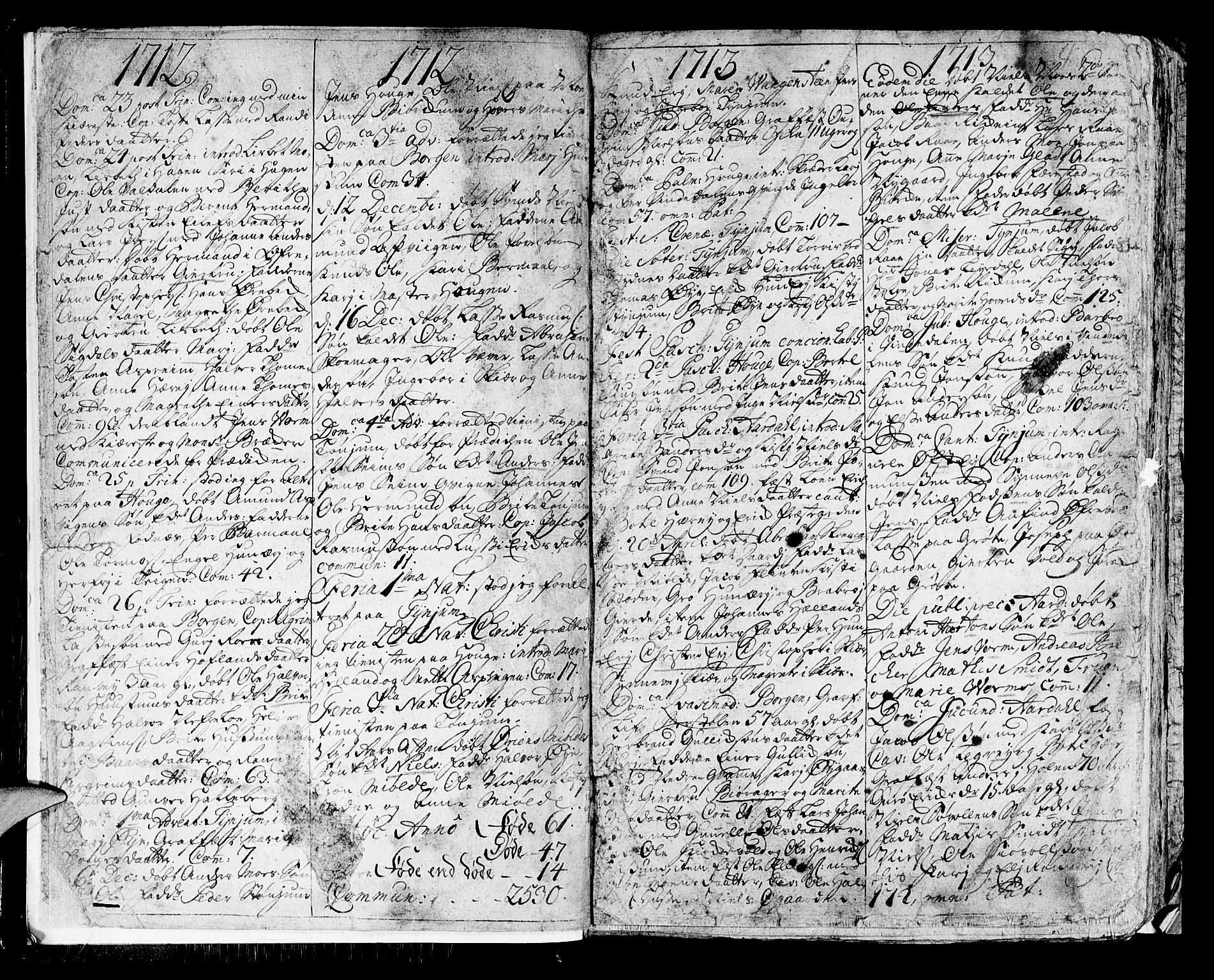 Lærdal sokneprestembete, AV/SAB-A-81201: Parish register (official) no. A 1, 1711-1752, p. 4