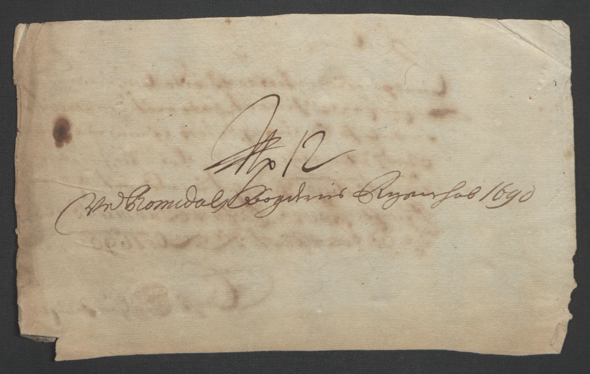 Rentekammeret inntil 1814, Reviderte regnskaper, Fogderegnskap, AV/RA-EA-4092/R55/L3649: Fogderegnskap Romsdal, 1690-1691, p. 186