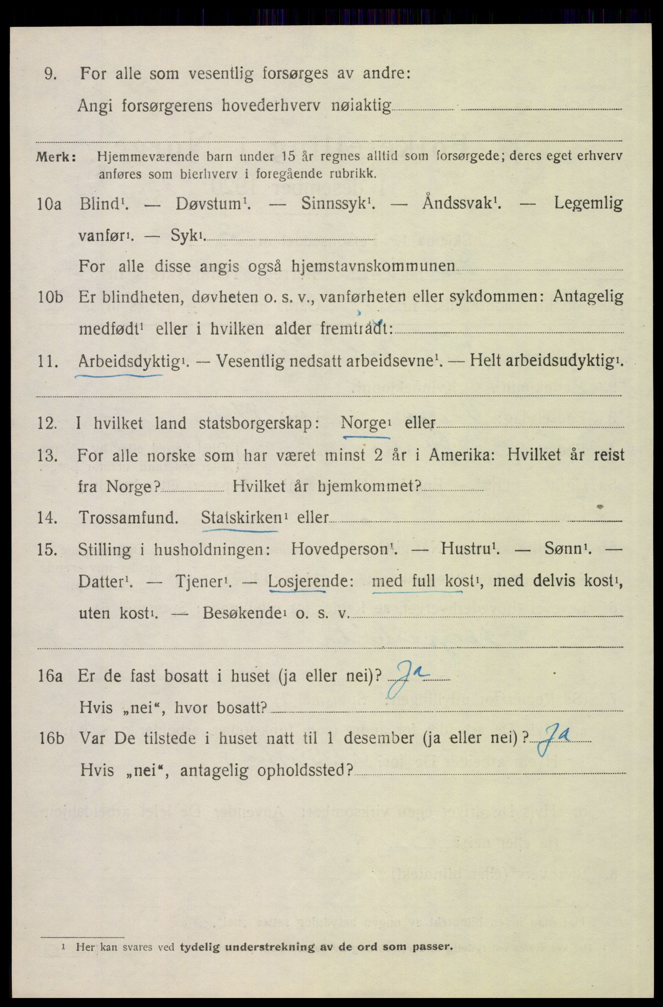 SAH, 1920 census for Elverum, 1920, p. 21221