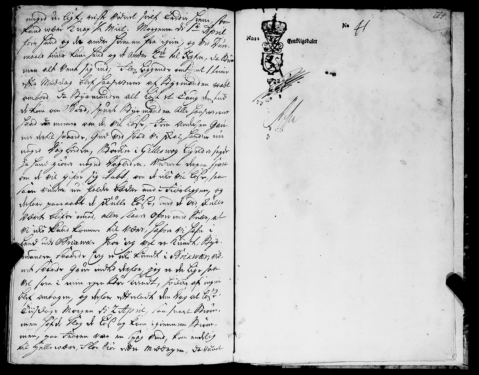 Salten sorenskriveri, AV/SAT-A-4578/1/1/1A/L0002: Tingbok, 1719-1726, p. 203b-204a