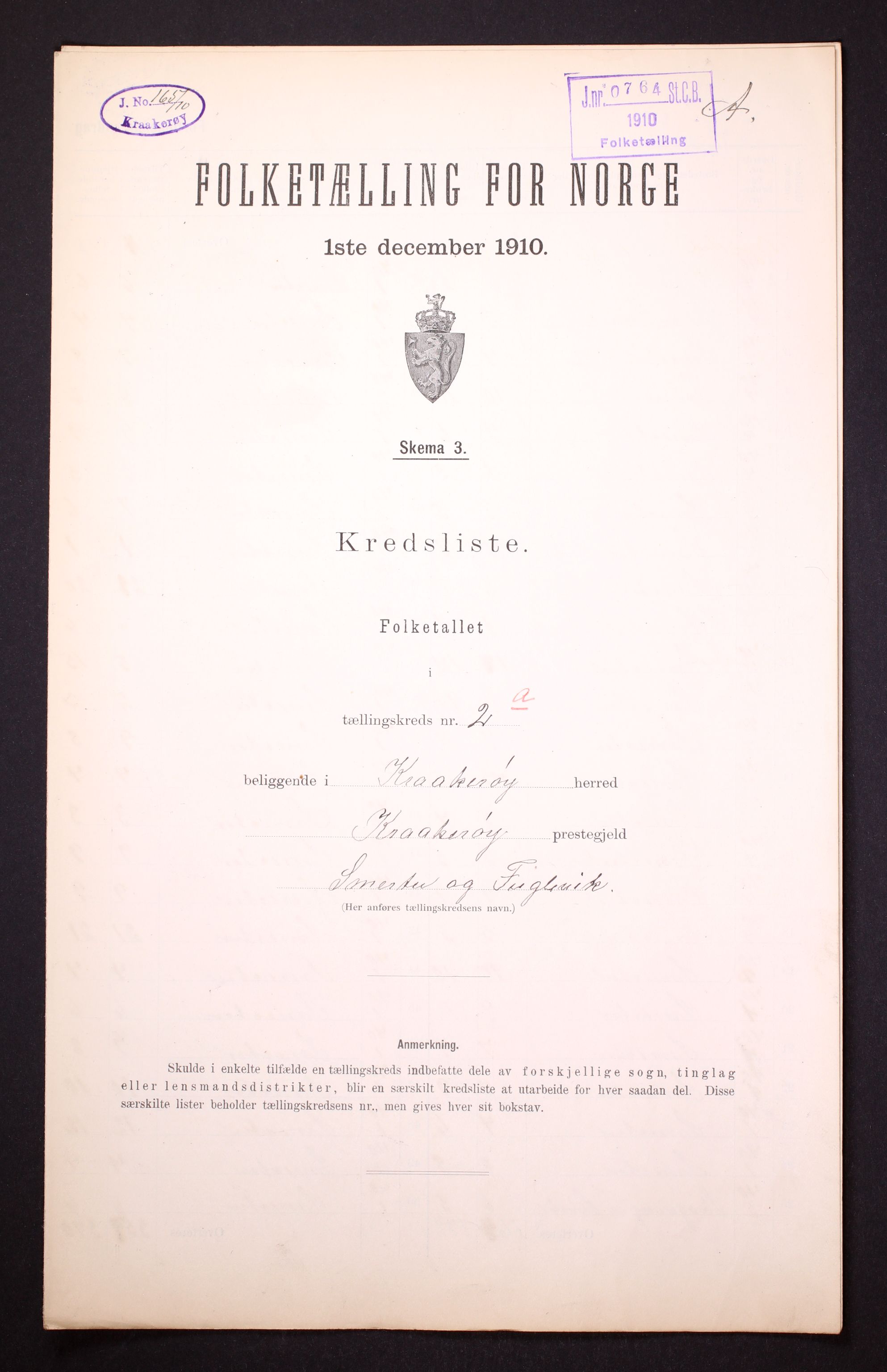 RA, 1910 census for Kråkerøy, 1910, p. 7
