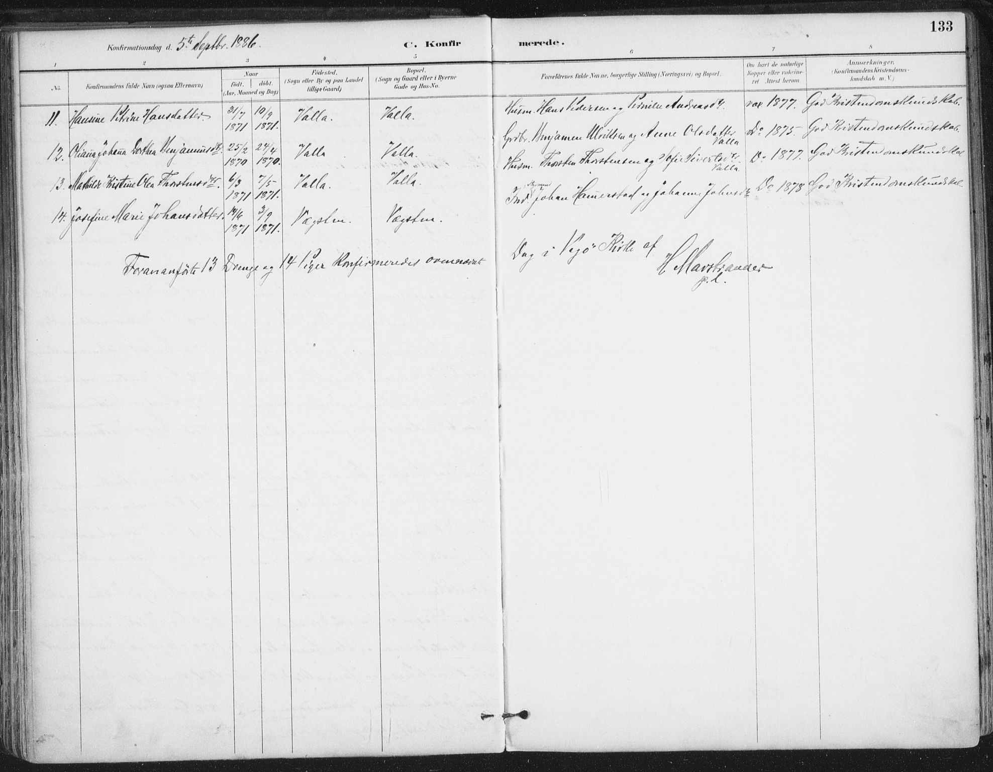 Ministerialprotokoller, klokkerbøker og fødselsregistre - Nordland, AV/SAT-A-1459/816/L0244: Parish register (official) no. 816A10, 1886-1903, p. 133