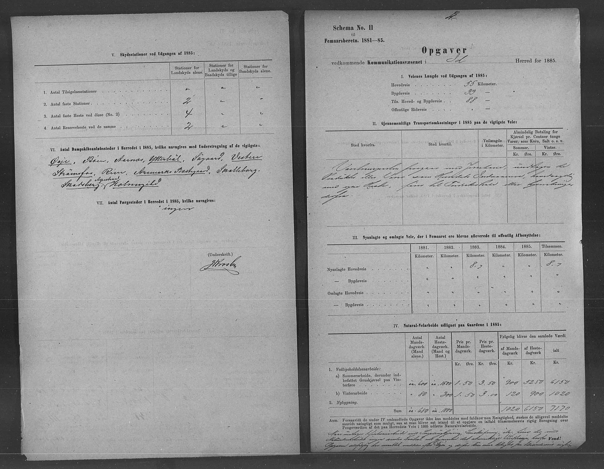 Statistisk sentralbyrå, Næringsøkonomiske emner, Generelt - Amtmennenes femårsberetninger, AV/RA-S-2233/F/Fa/L0061: --, 1881-1885, p. 737