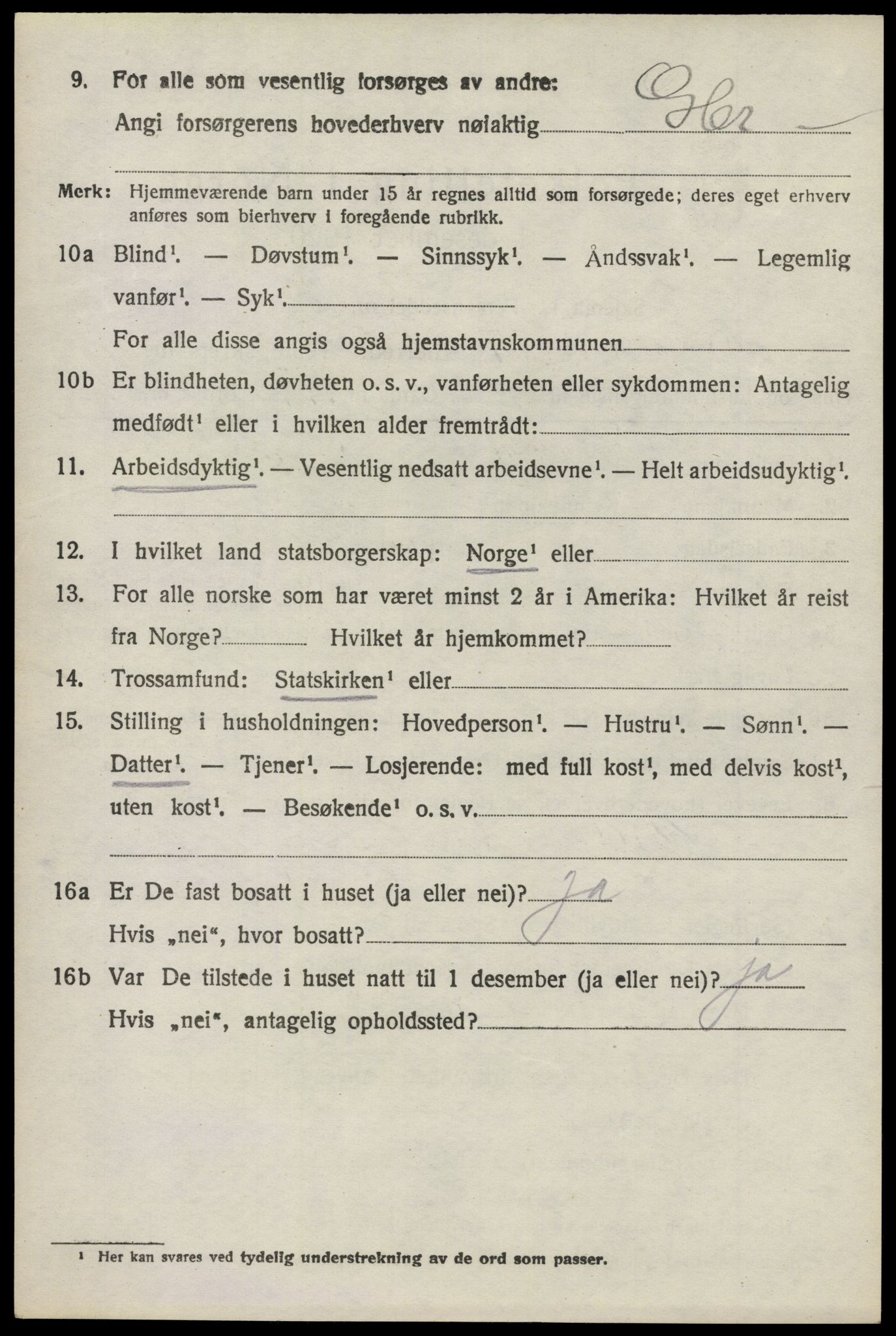 SAO, 1920 census for Høland, 1920, p. 10810