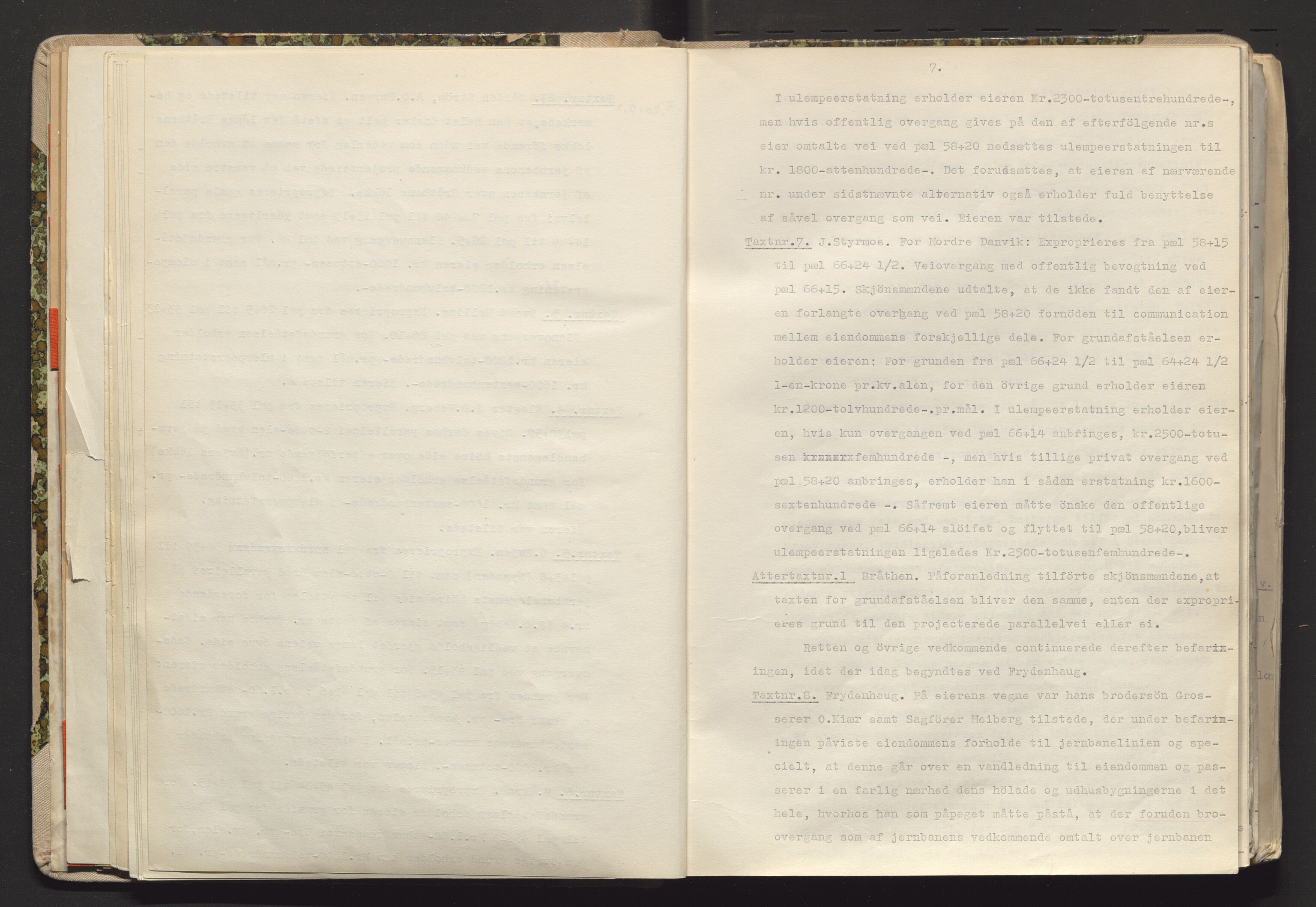 Norges Statsbaner Drammen distrikt (NSB), AV/SAKO-A-30/Y/Yc/L0005: Takster Vestfoldbanen strekningen Drammen-Horten samt Drammen stasjons utvidelse , 1877-1910, p. 7