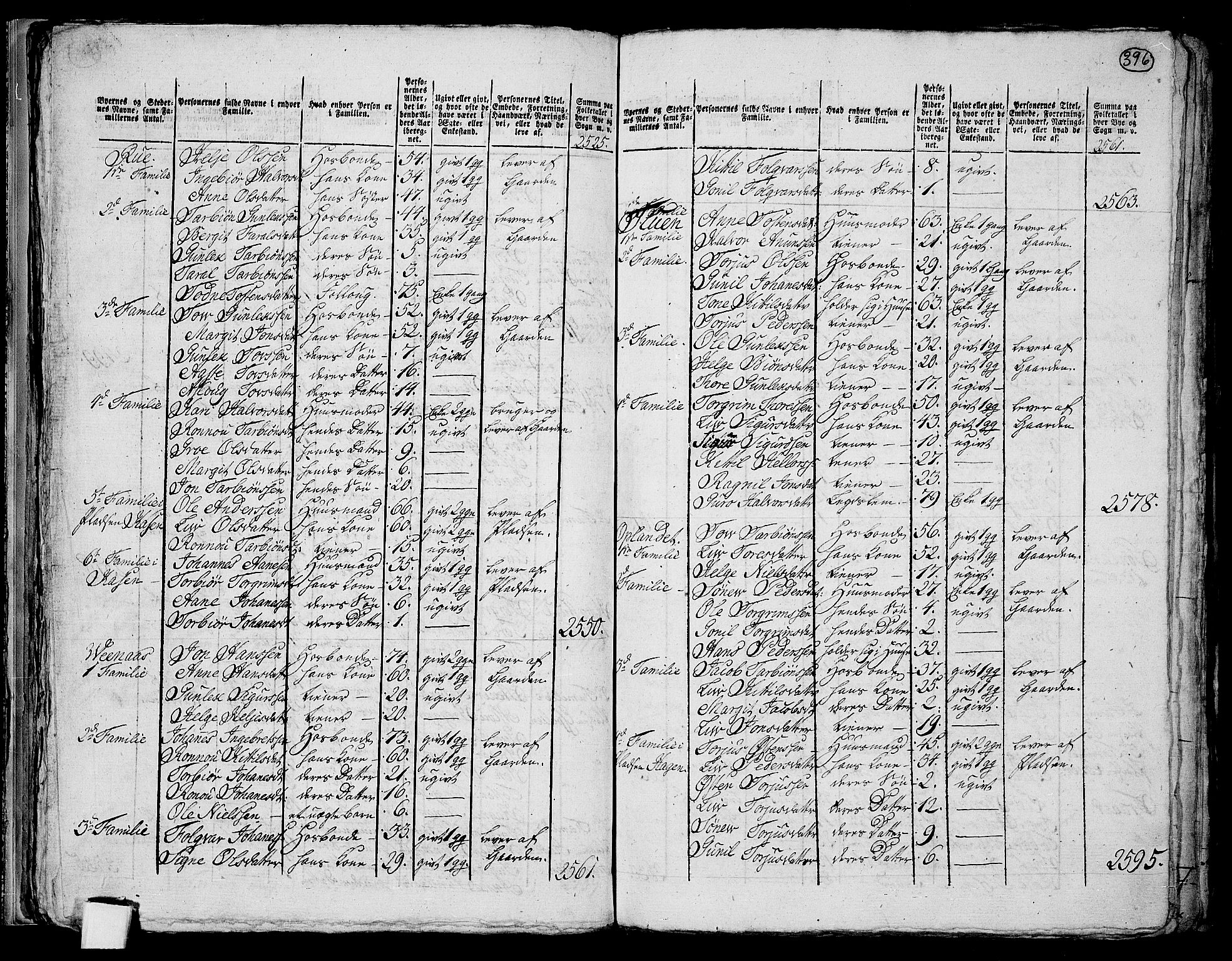 RA, 1801 census for 0827P Hjartdal, 1801, p. 395b-396a