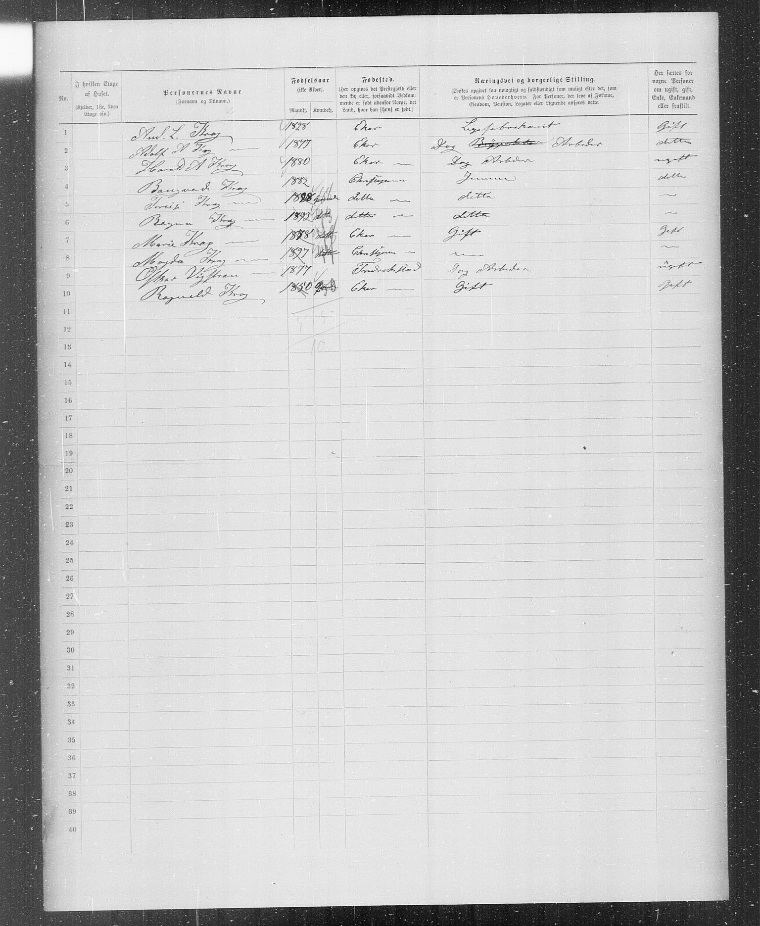 OBA, Municipal Census 1899 for Kristiania, 1899, p. 443