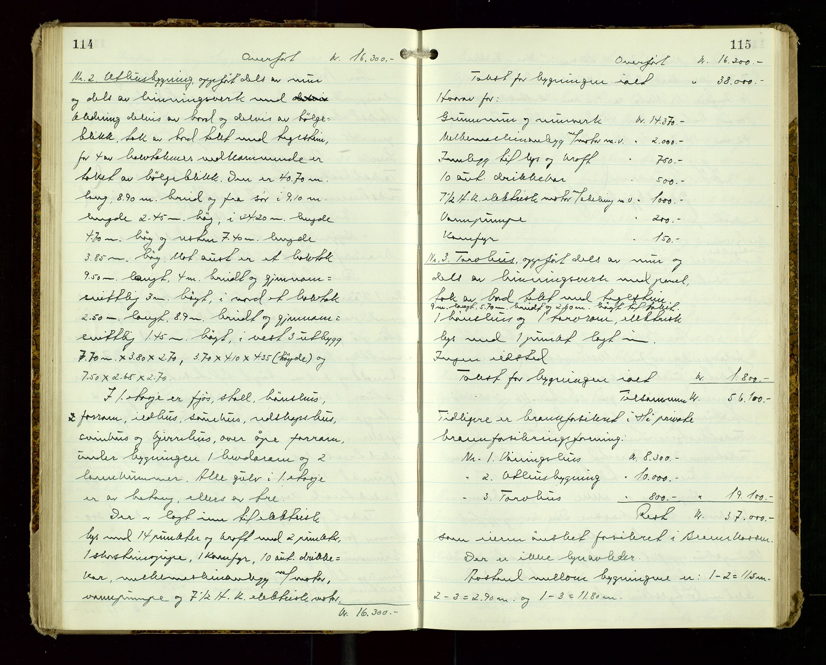 Hå lensmannskontor, AV/SAST-A-100456/Goa/L0009: Takstprotokoll, 1943-1947, p. 114-115