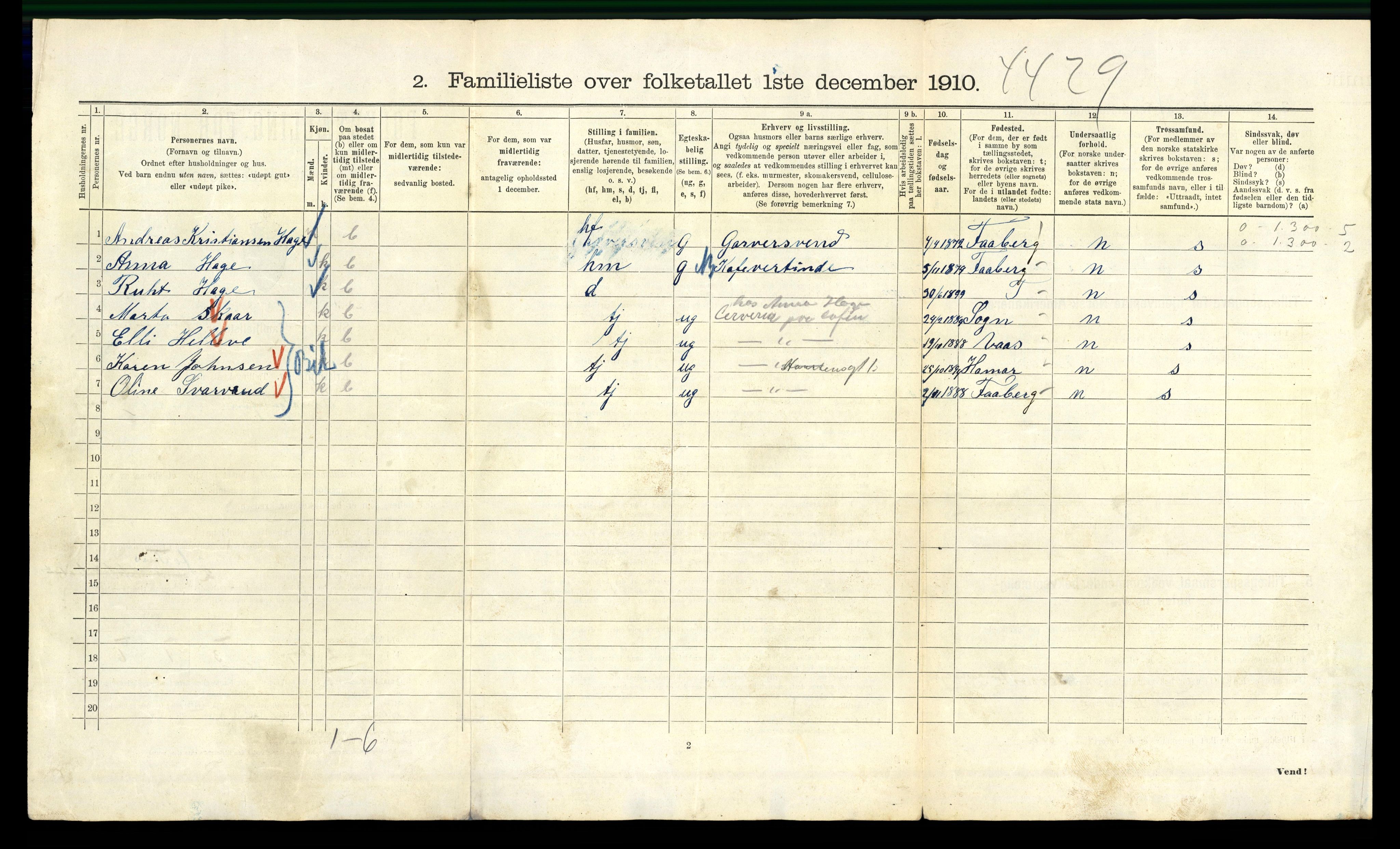 RA, 1910 census for Kristiania, 1910, p. 92758