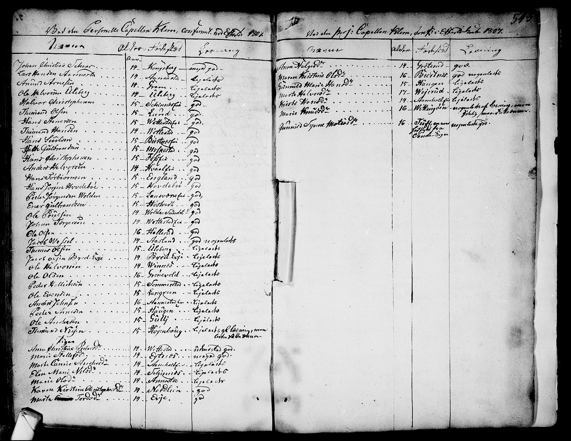 Sandsvær kirkebøker, SAKO/A-244/F/Fa/L0002a: Parish register (official) no. I 2, 1725-1809, p. 543