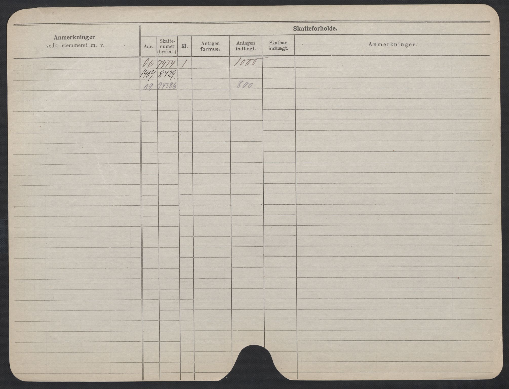 Oslo folkeregister, Registerkort, AV/SAO-A-11715/F/Fa/Fac/L0013: Kvinner, 1906-1914, p. 1227b