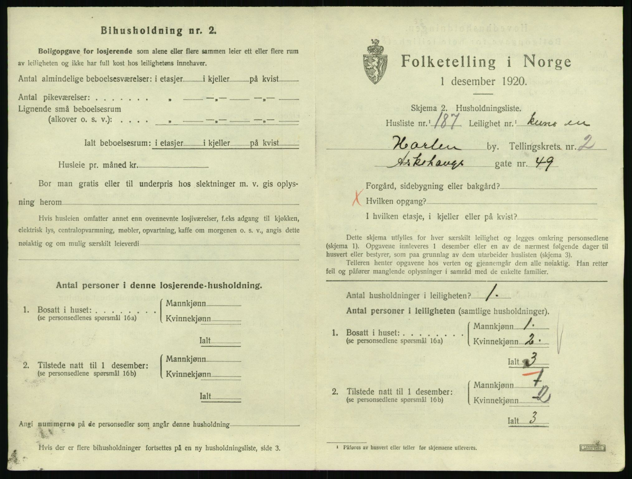 SAKO, 1920 census for Horten, 1920, p. 4035