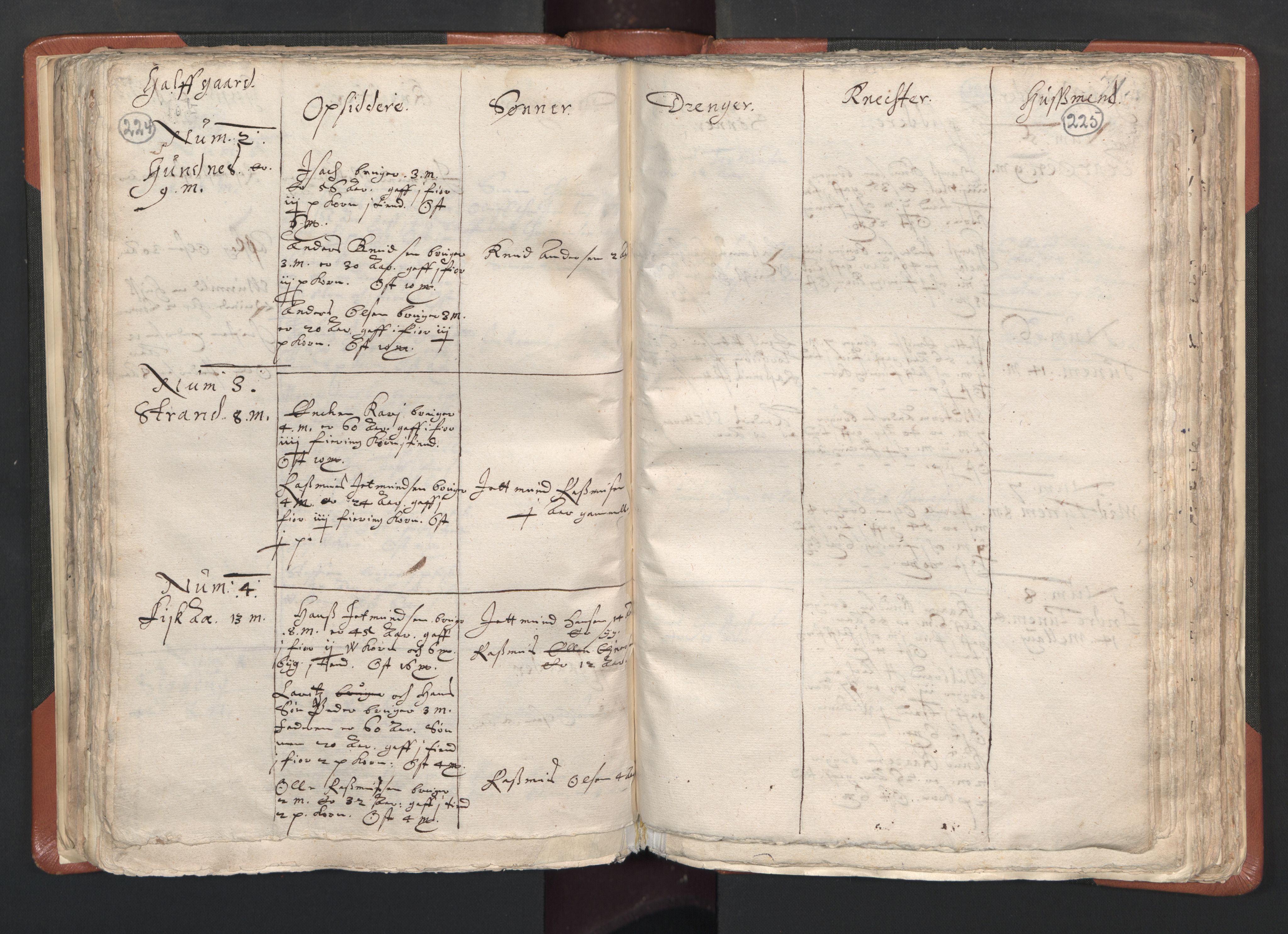 RA, Vicar's Census 1664-1666, no. 26: Sunnmøre deanery, 1664-1666, p. 224-225