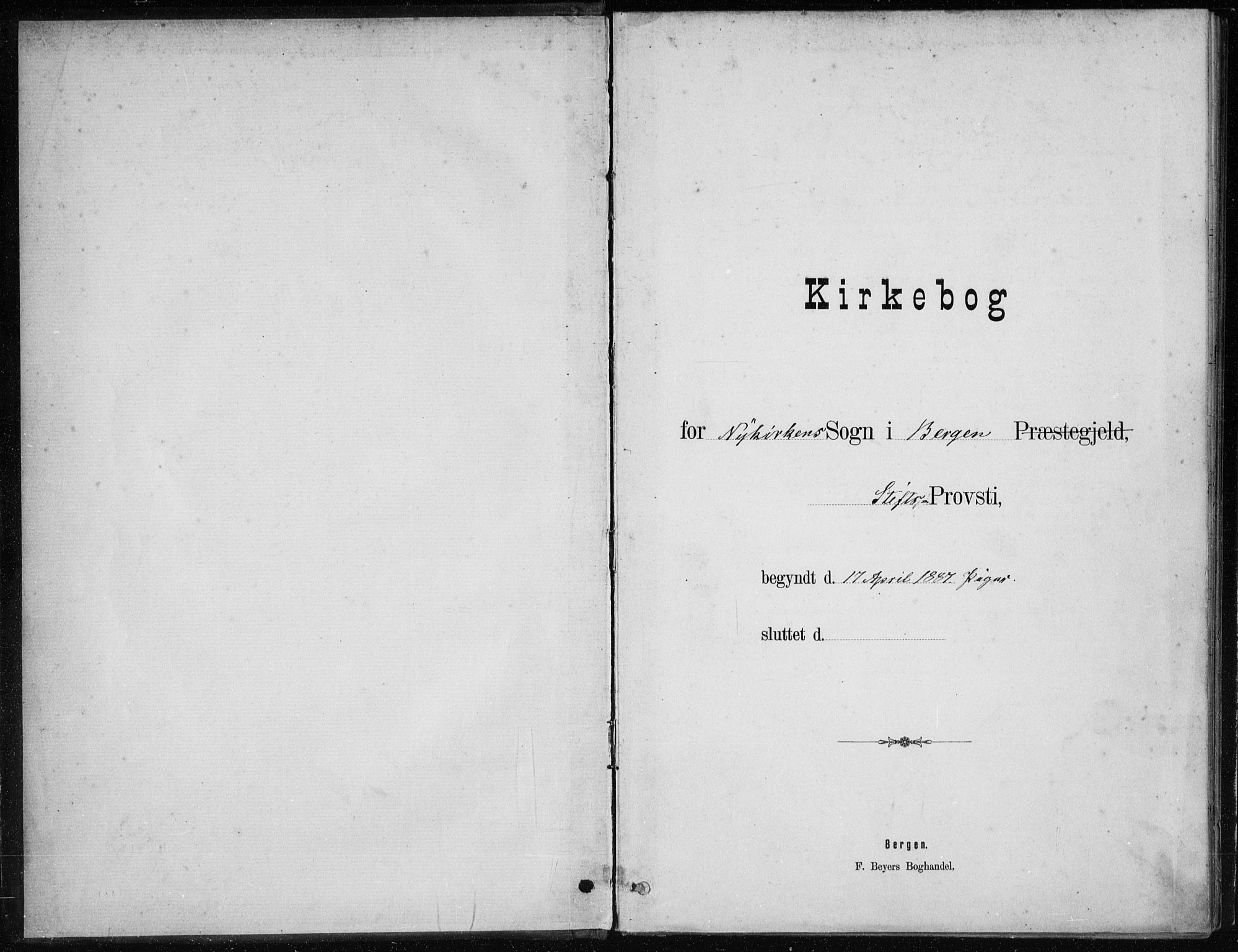 Nykirken Sokneprestembete, SAB/A-77101/H/Haa/L0028: Parish register (official) no. C 7, 1887-1913