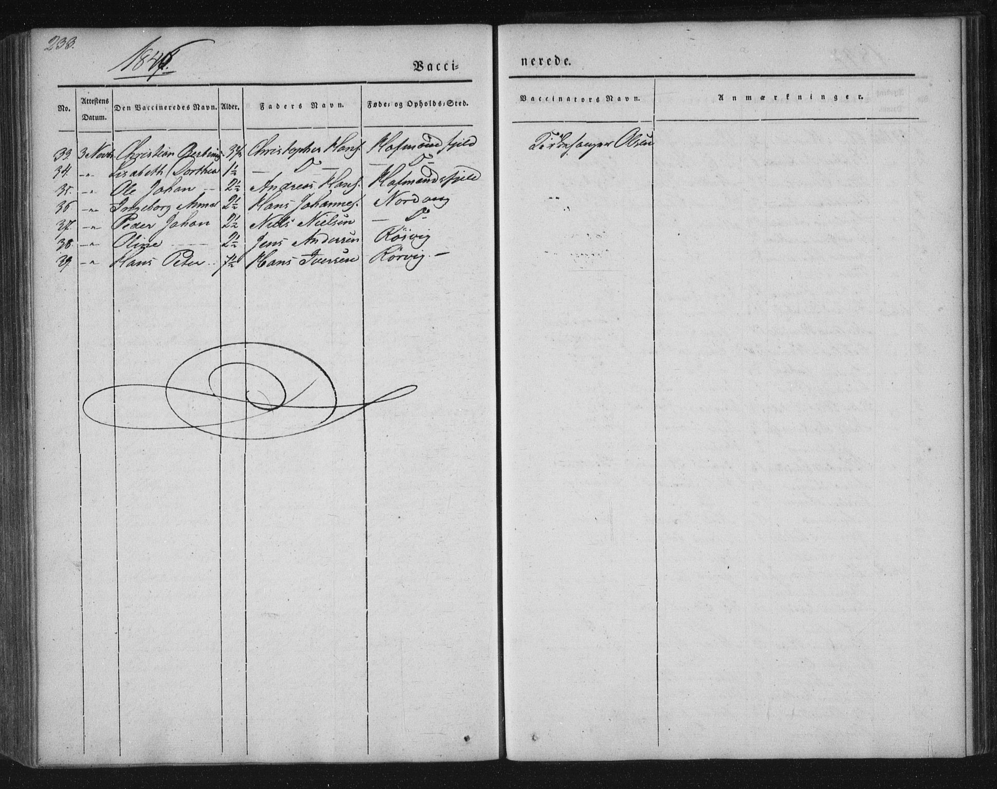 Ministerialprotokoller, klokkerbøker og fødselsregistre - Nordland, AV/SAT-A-1459/859/L0843: Parish register (official) no. 859A03, 1840-1848, p. 233