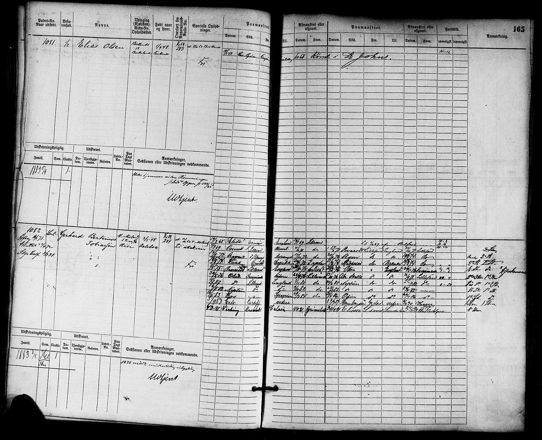 Lillesand mønstringskrets, AV/SAK-2031-0014/F/Fb/L0013: Hovedrulle nr 755-1516 uten register, G-4, 1869-1920, p. 171