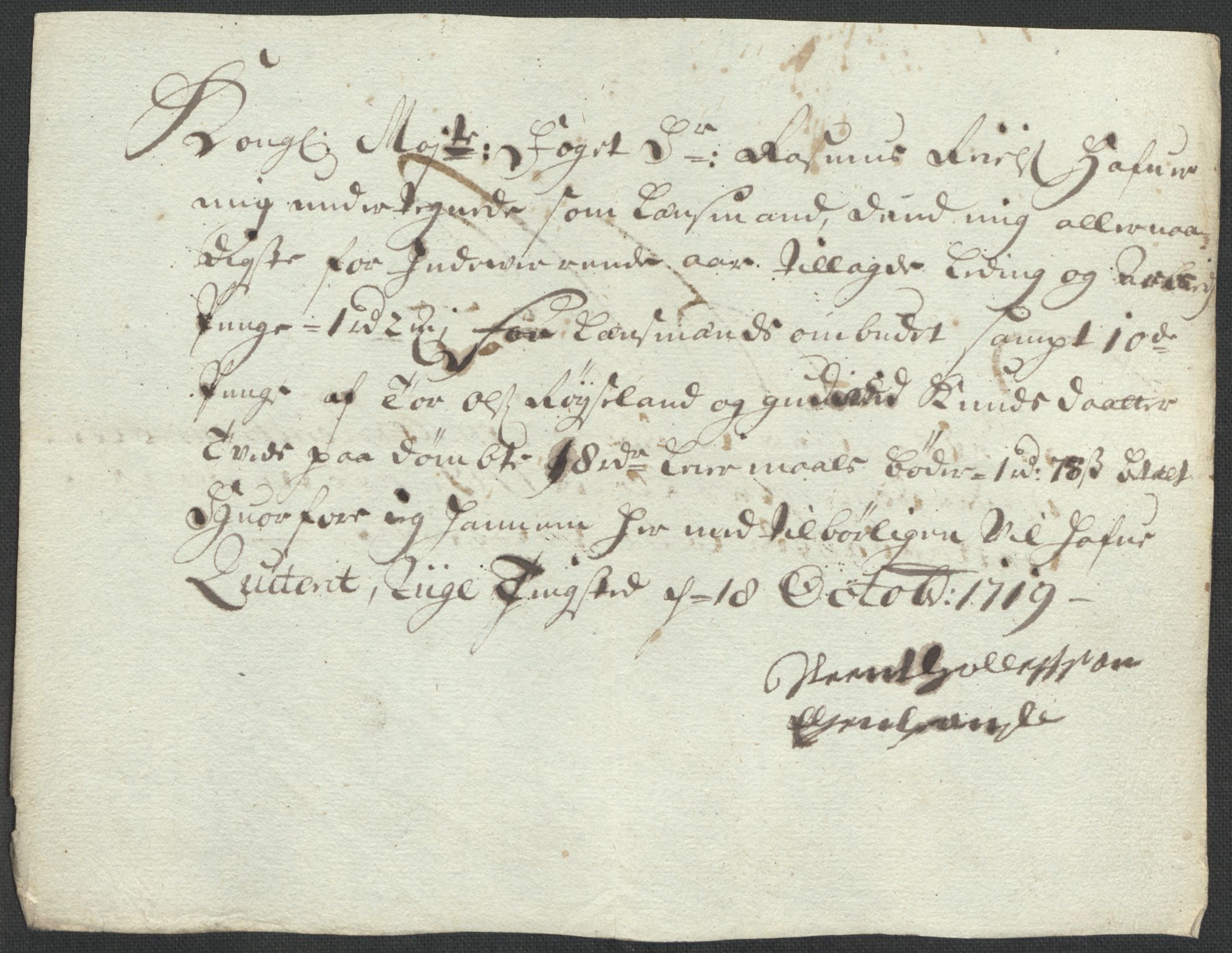 Rentekammeret inntil 1814, Reviderte regnskaper, Fogderegnskap, AV/RA-EA-4092/R40/L2453: Fogderegnskap Råbyggelag, 1718-1719, p. 387