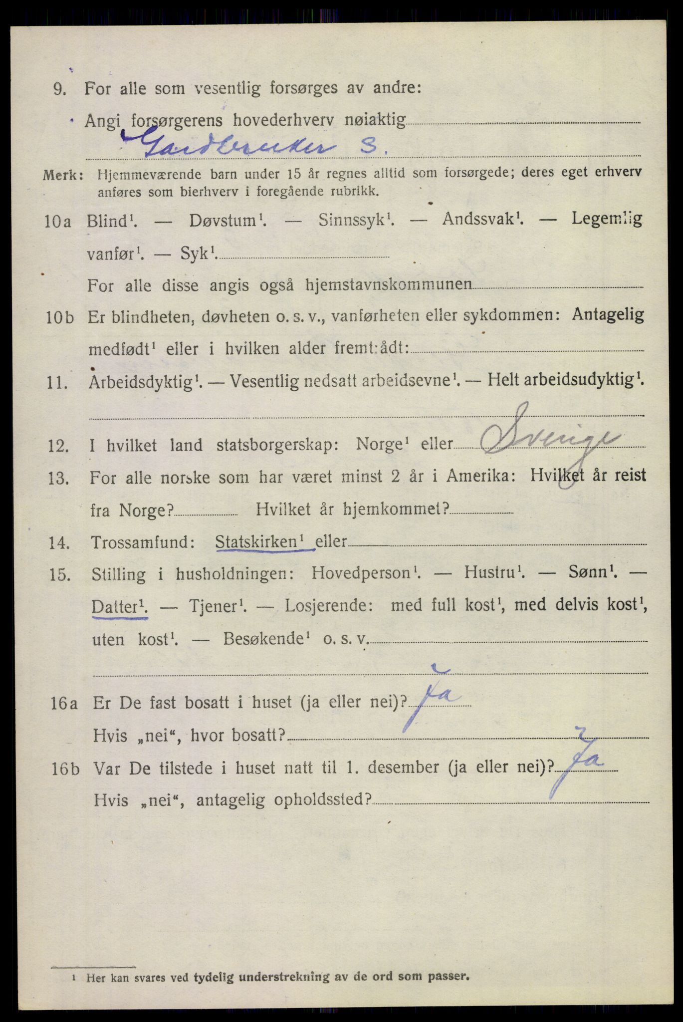 SAKO, 1920 census for Stokke, 1920, p. 2055