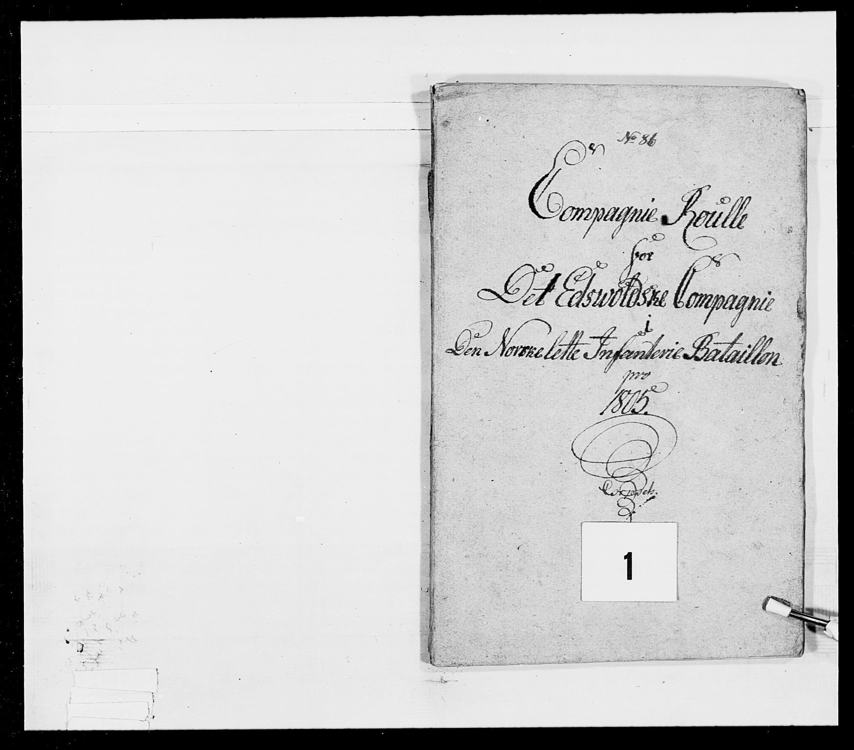 Generalitets- og kommissariatskollegiet, Det kongelige norske kommissariatskollegium, RA/EA-5420/E/Eh/L0023: Norske jegerkorps, 1805, p. 6