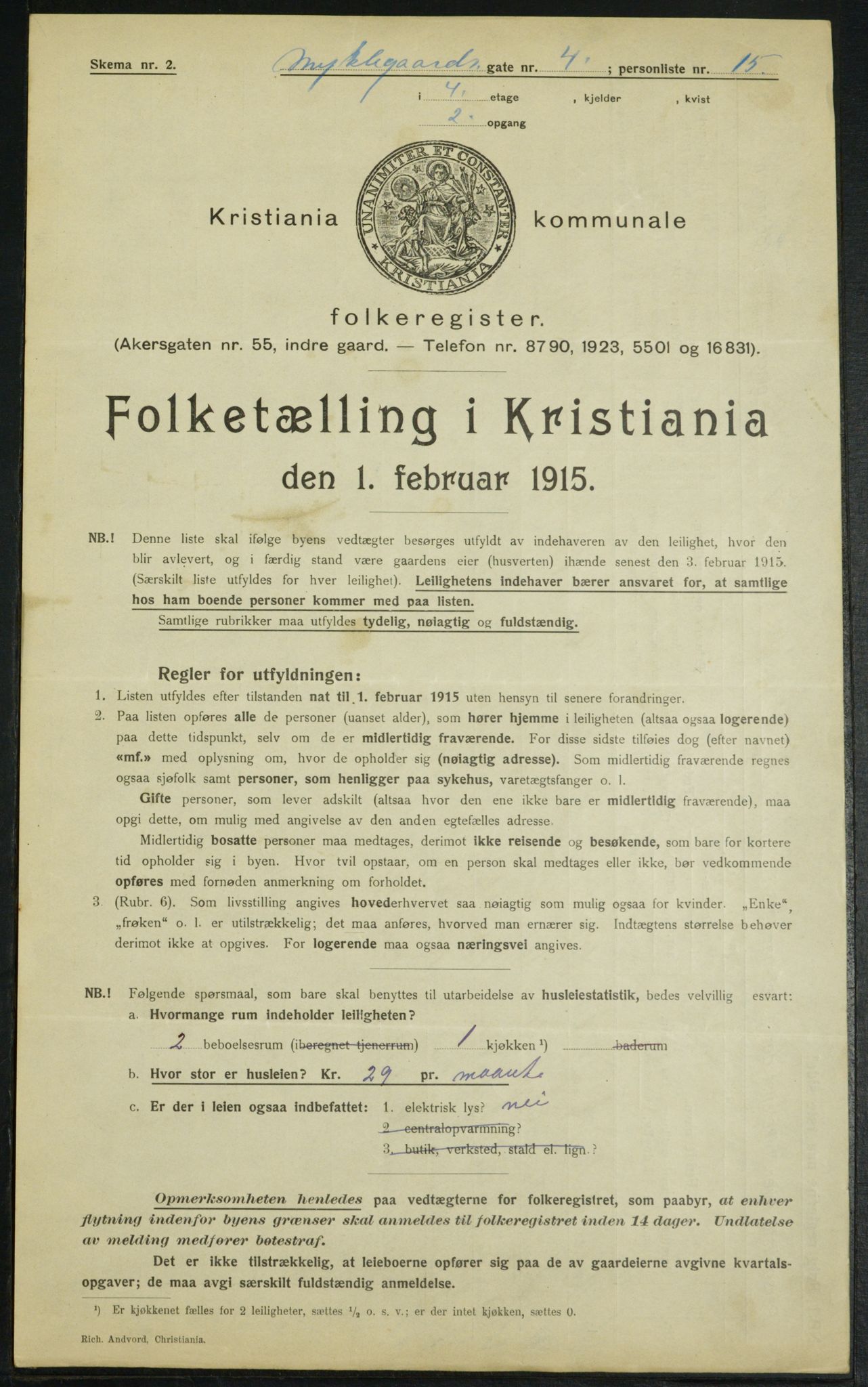OBA, Municipal Census 1915 for Kristiania, 1915, p. 67762