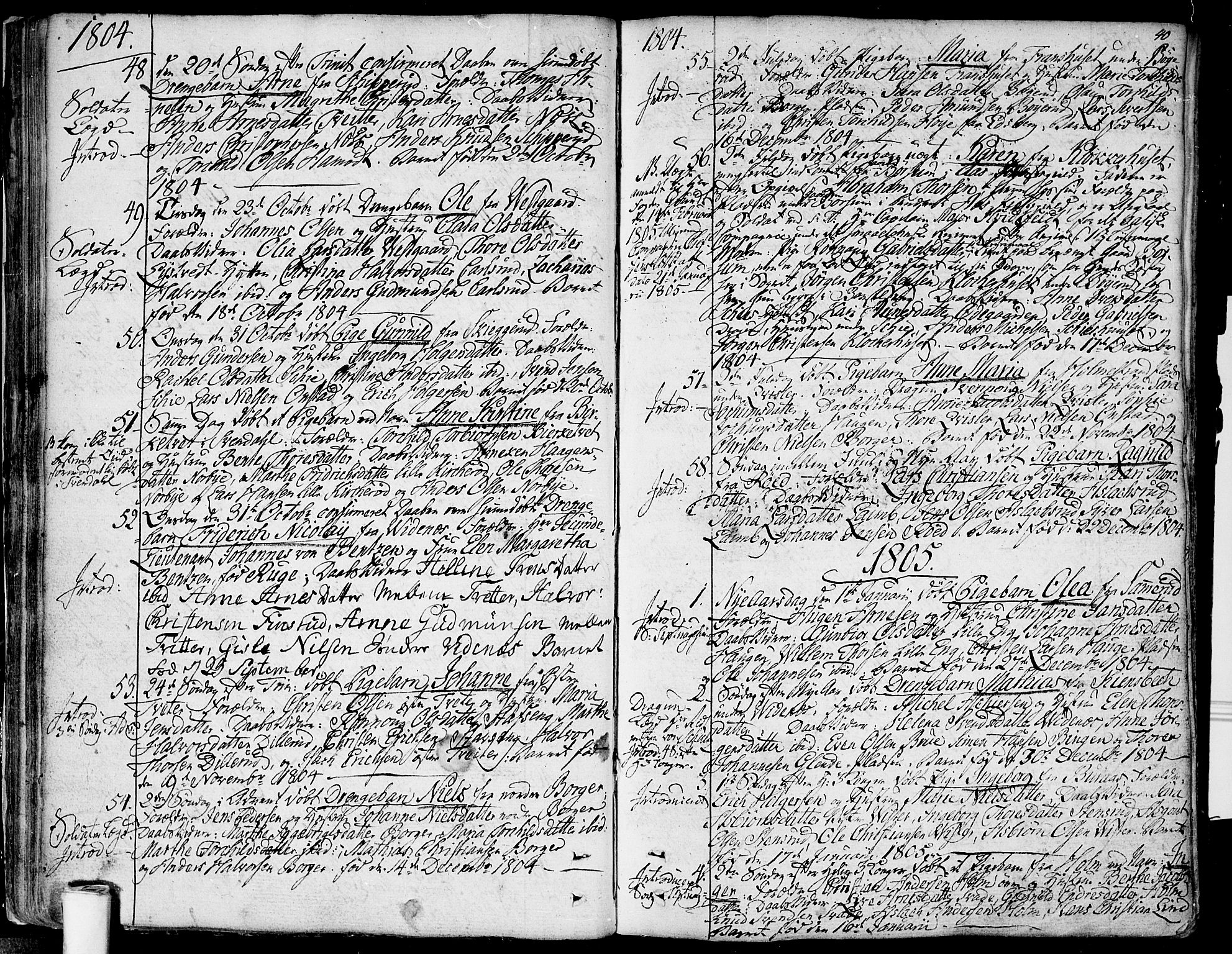 Skiptvet prestekontor Kirkebøker, SAO/A-20009/F/Fa/L0004: Parish register (official) no. 4, 1794-1814, p. 40