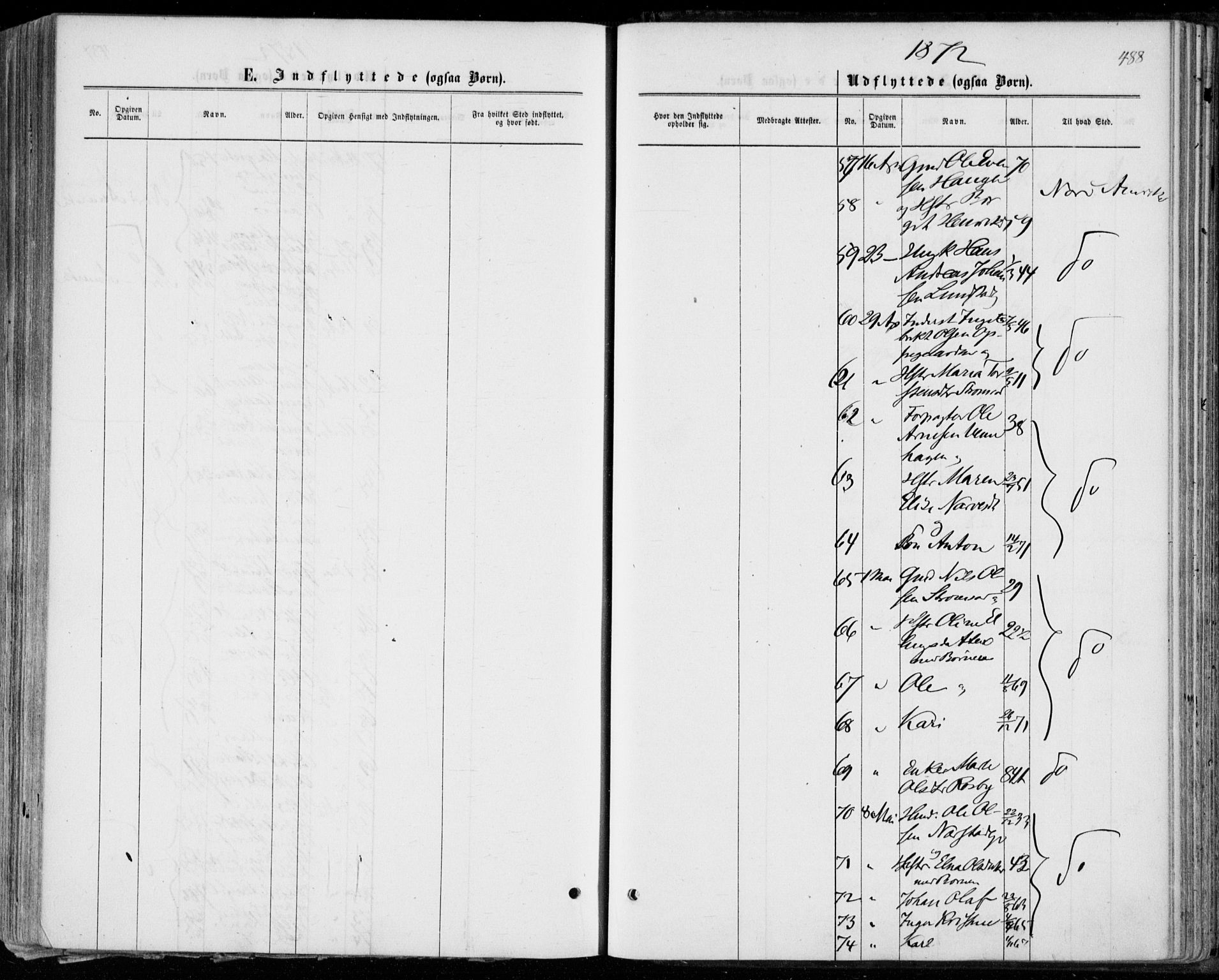 Norderhov kirkebøker, SAKO/A-237/F/Fa/L0013: Parish register (official) no. 13, 1866-1874, p. 488