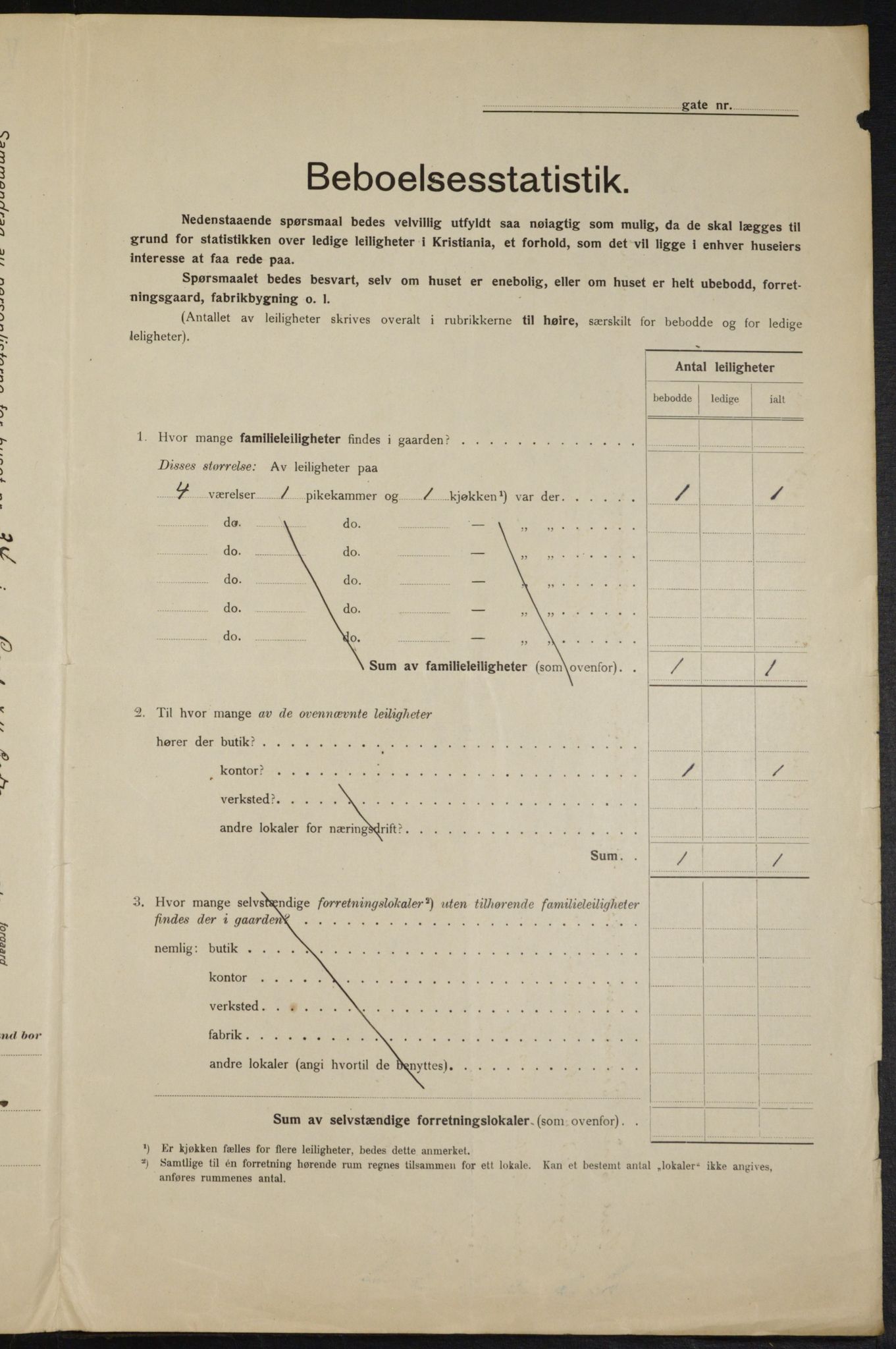 OBA, Municipal Census 1915 for Kristiania, 1915, p. 48180