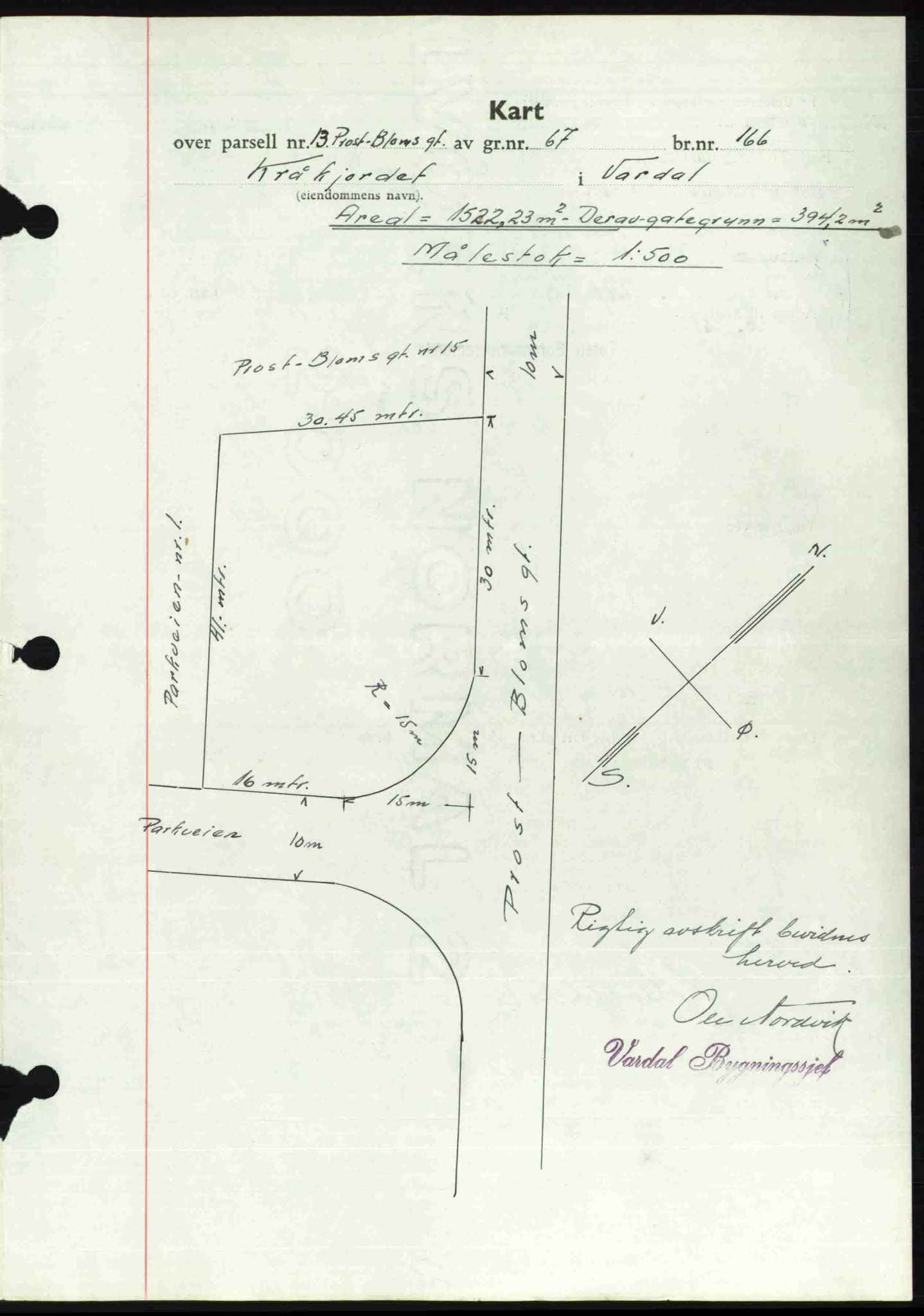 Toten tingrett, SAH/TING-006/H/Hb/Hbc/L0007: Mortgage book no. Hbc-07, 1939-1940, Diary no: : 1157/1940