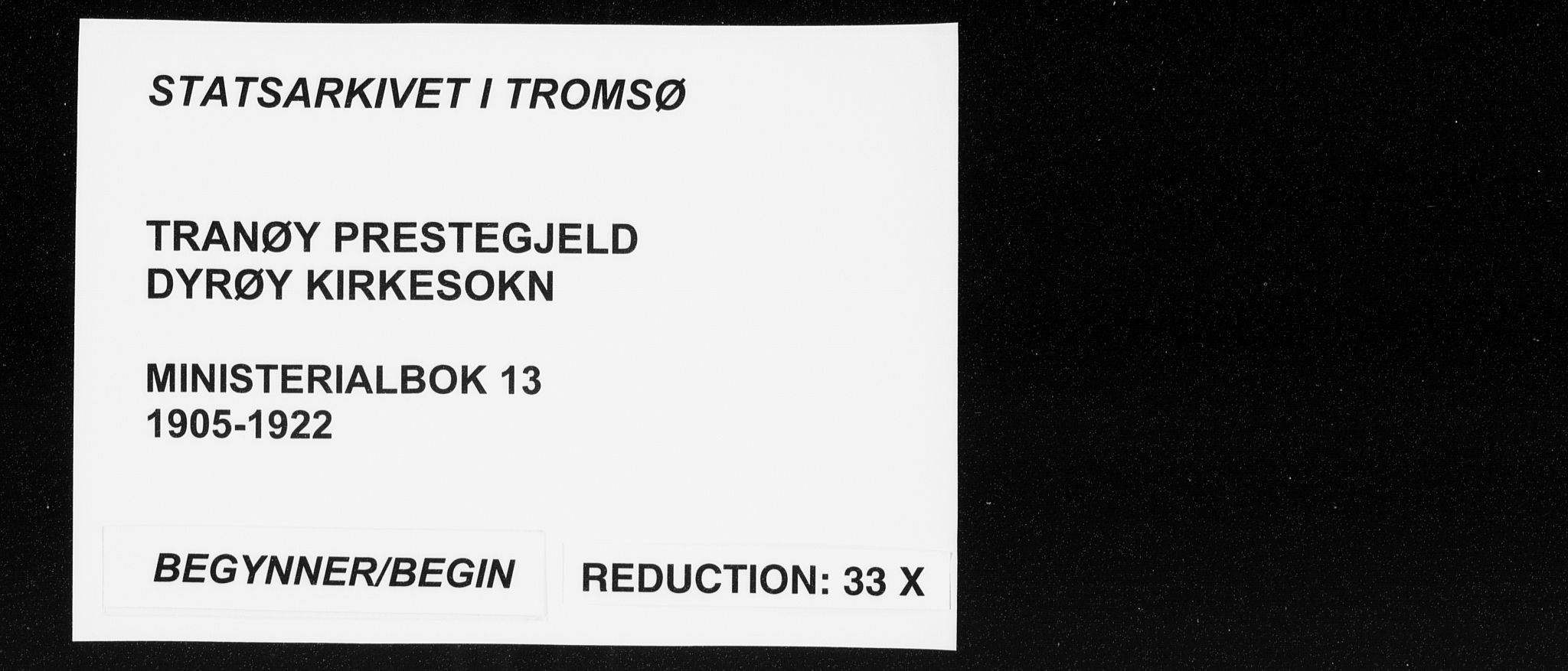 Tranøy sokneprestkontor, SATØ/S-1313/I/Ia/Iaa/L0013kirke: Parish register (official) no. 13, 1905-1922