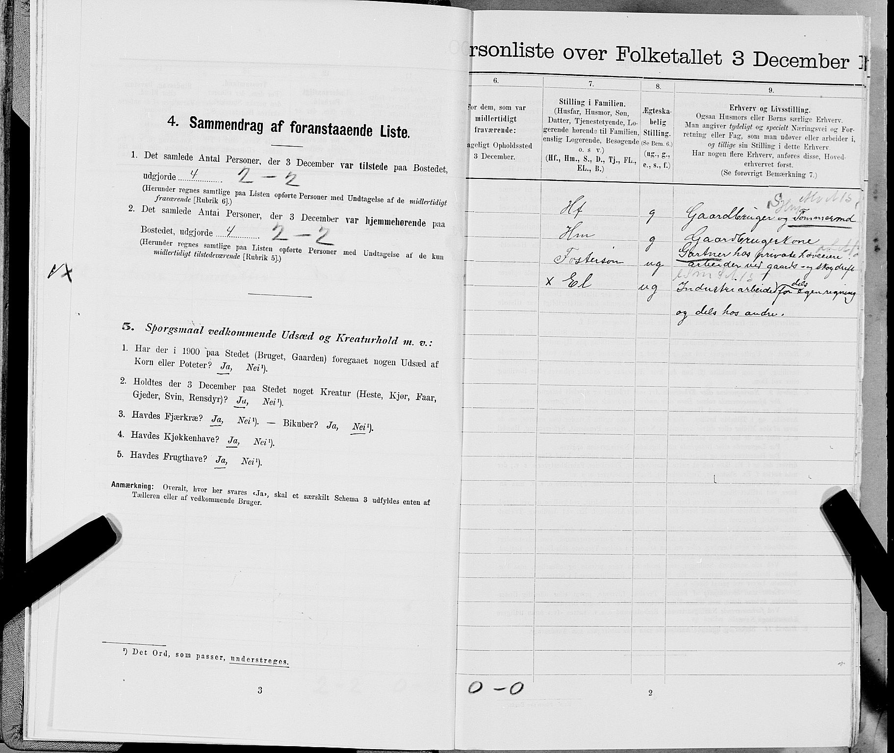 SAT, 1900 census for Snåsa, 1900, p. 578