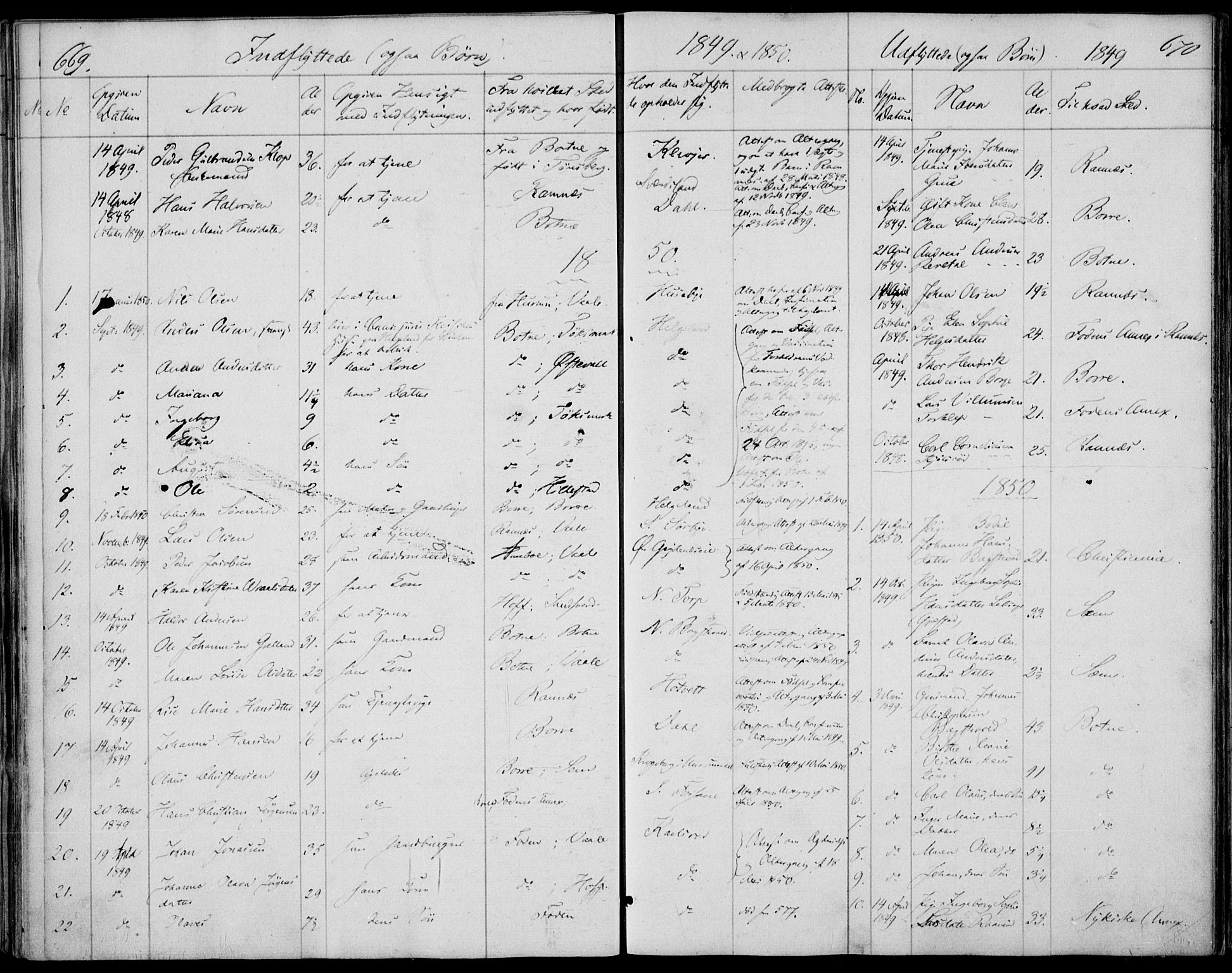 Våle kirkebøker, AV/SAKO-A-334/F/Fa/L0009b: Parish register (official) no. I 9B, 1841-1860, p. 669-670