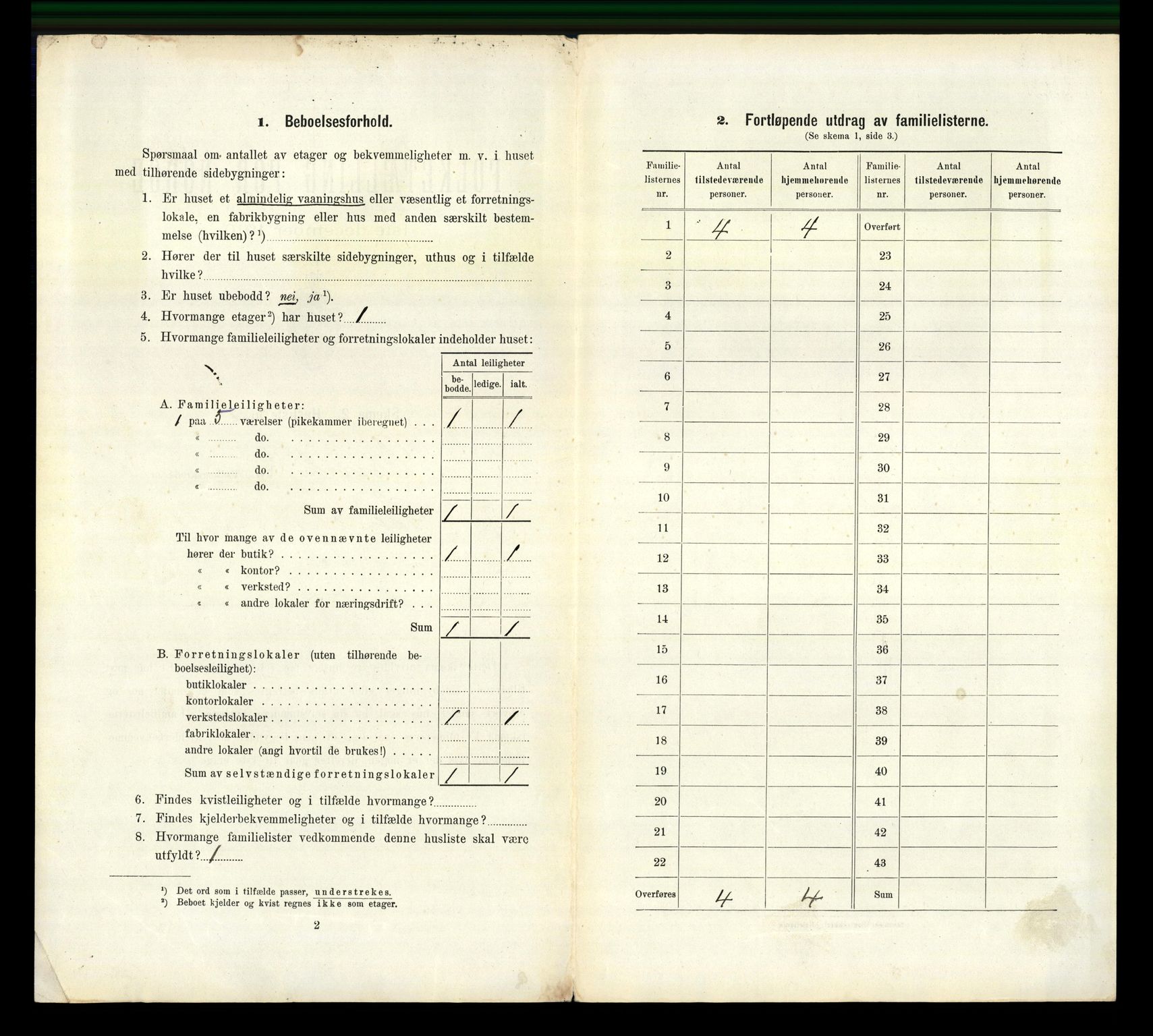 RA, 1910 census for Larvik, 1910, p. 1940