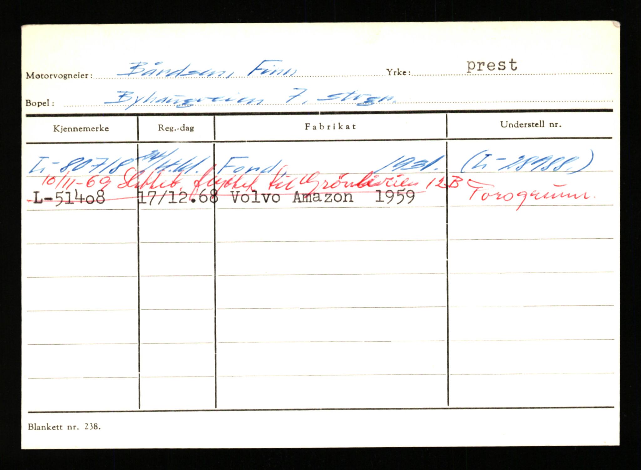 Stavanger trafikkstasjon, AV/SAST-A-101942/0/H/L0005: Bue - Dahlstrøm, 1930-1971, p. 1995