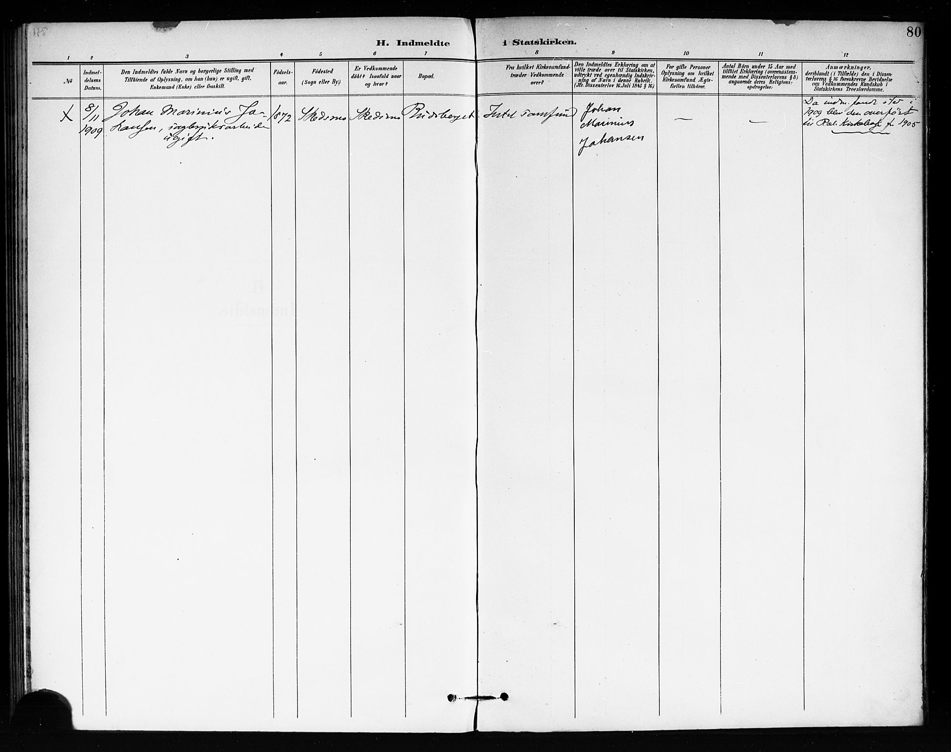 Fet prestekontor Kirkebøker, AV/SAO-A-10370a/F/Fb/L0002: Parish register (official) no. II 2, 1892-1904, p. 80