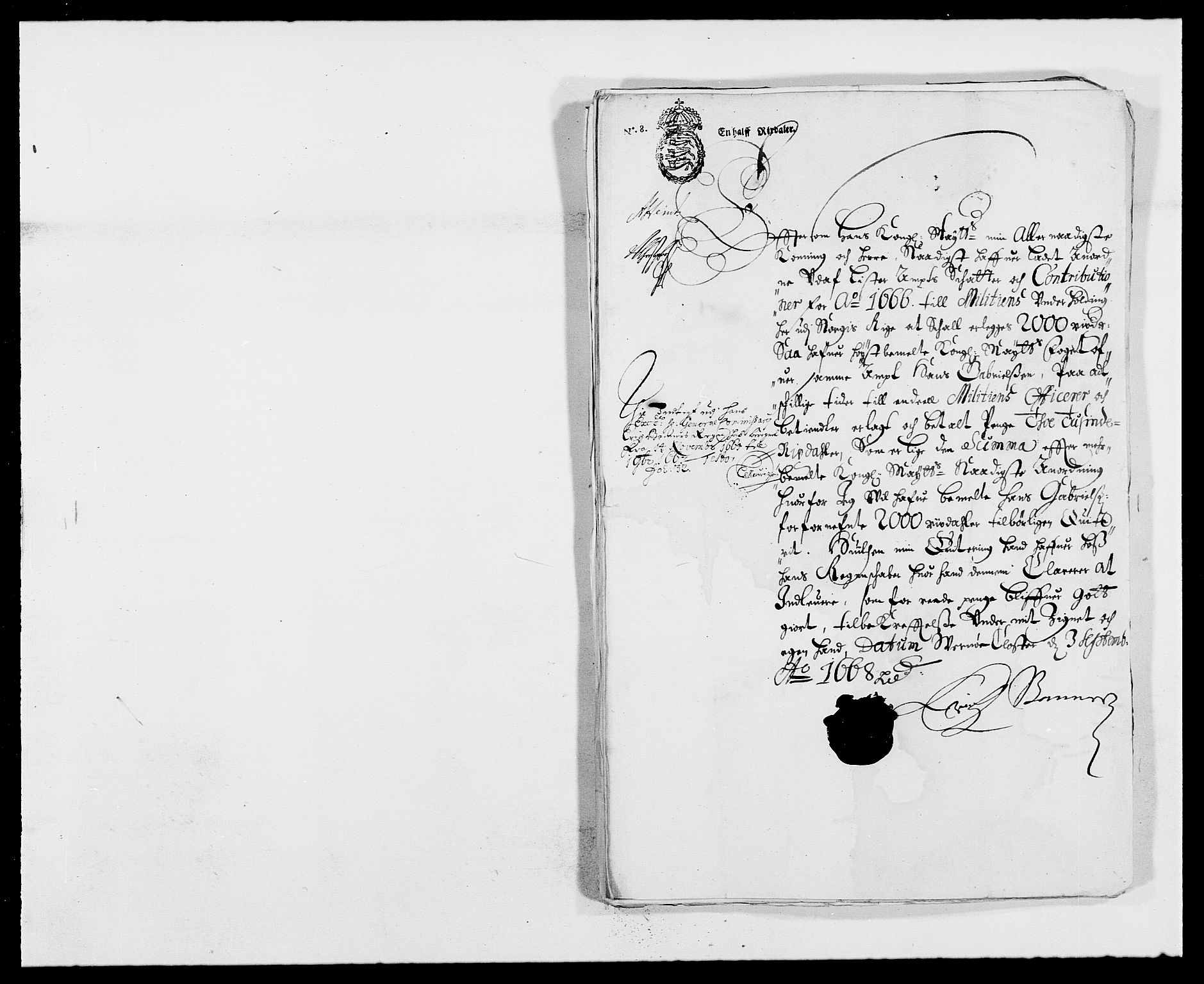 Rentekammeret inntil 1814, Reviderte regnskaper, Fogderegnskap, RA/EA-4092/R41/L2524: Fogderegnskap Lista, 1665-1668, p. 227