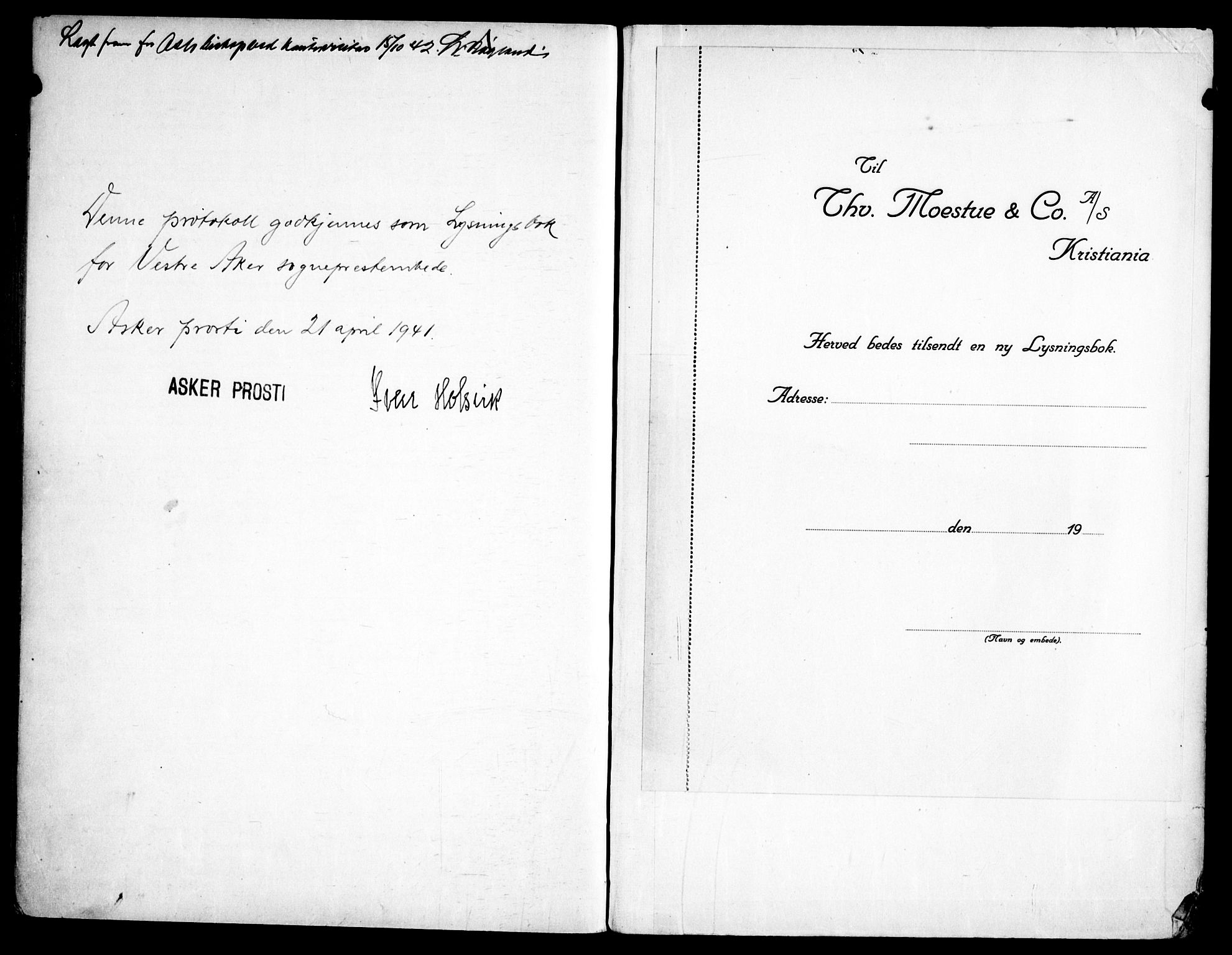 Vestre Aker prestekontor Kirkebøker, SAO/A-10025/H/Ha/L0007: Banns register no. 7, 1940-1952