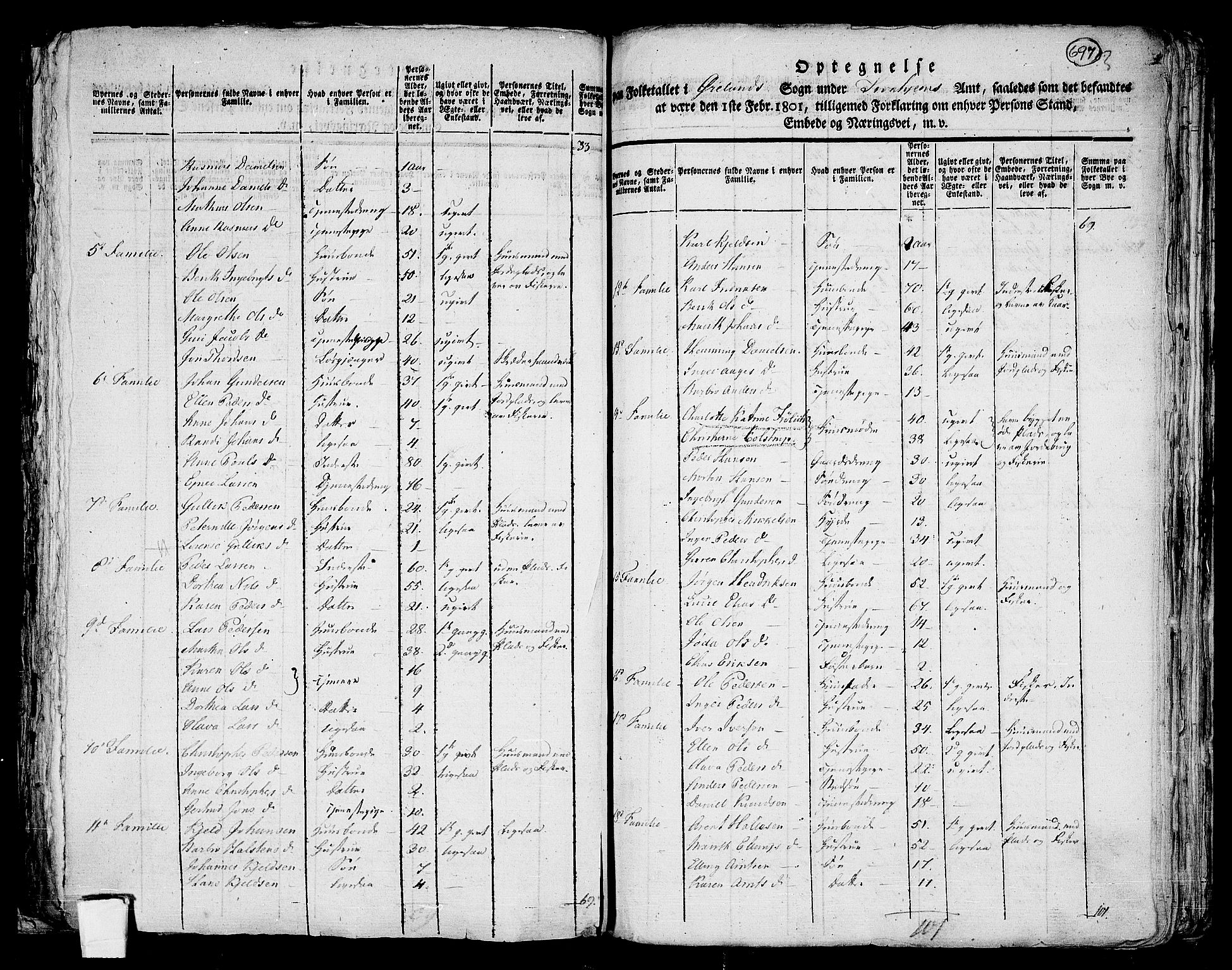 RA, 1801 census for 1621P Ørland, 1801, p. 696b-697a