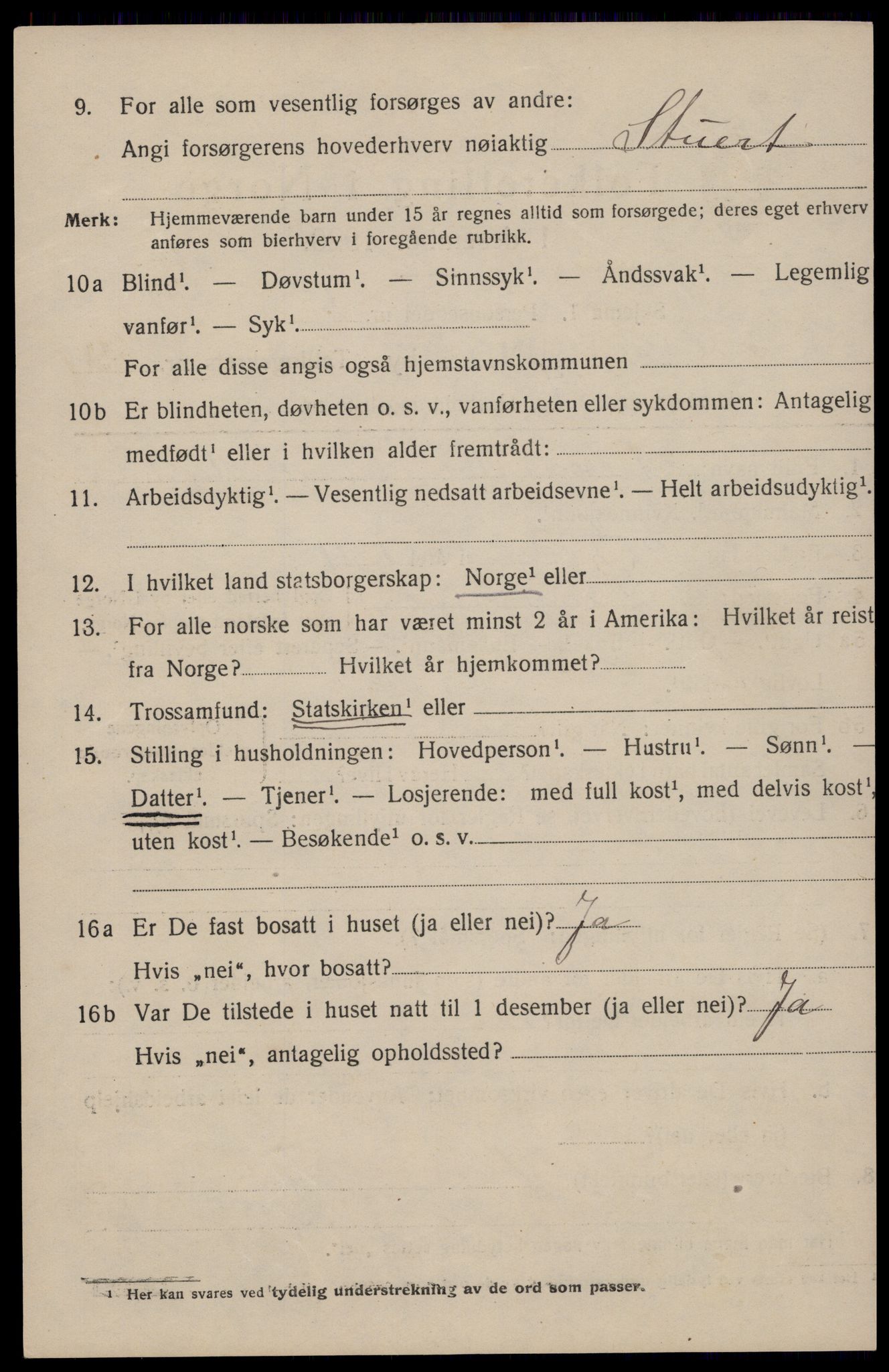 SAST, 1920 census for Haugesund, 1920, p. 33074