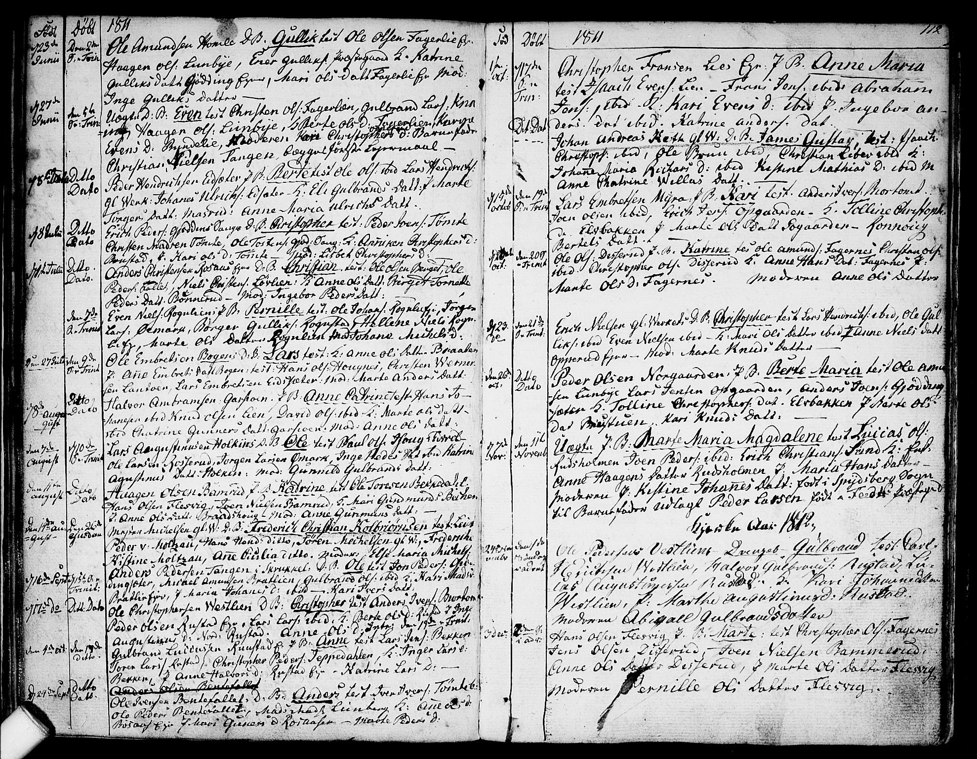 Hurdal prestekontor Kirkebøker, AV/SAO-A-10889/F/Fa/L0001: Parish register (official) no. I 1, 1777-1812, p. 112