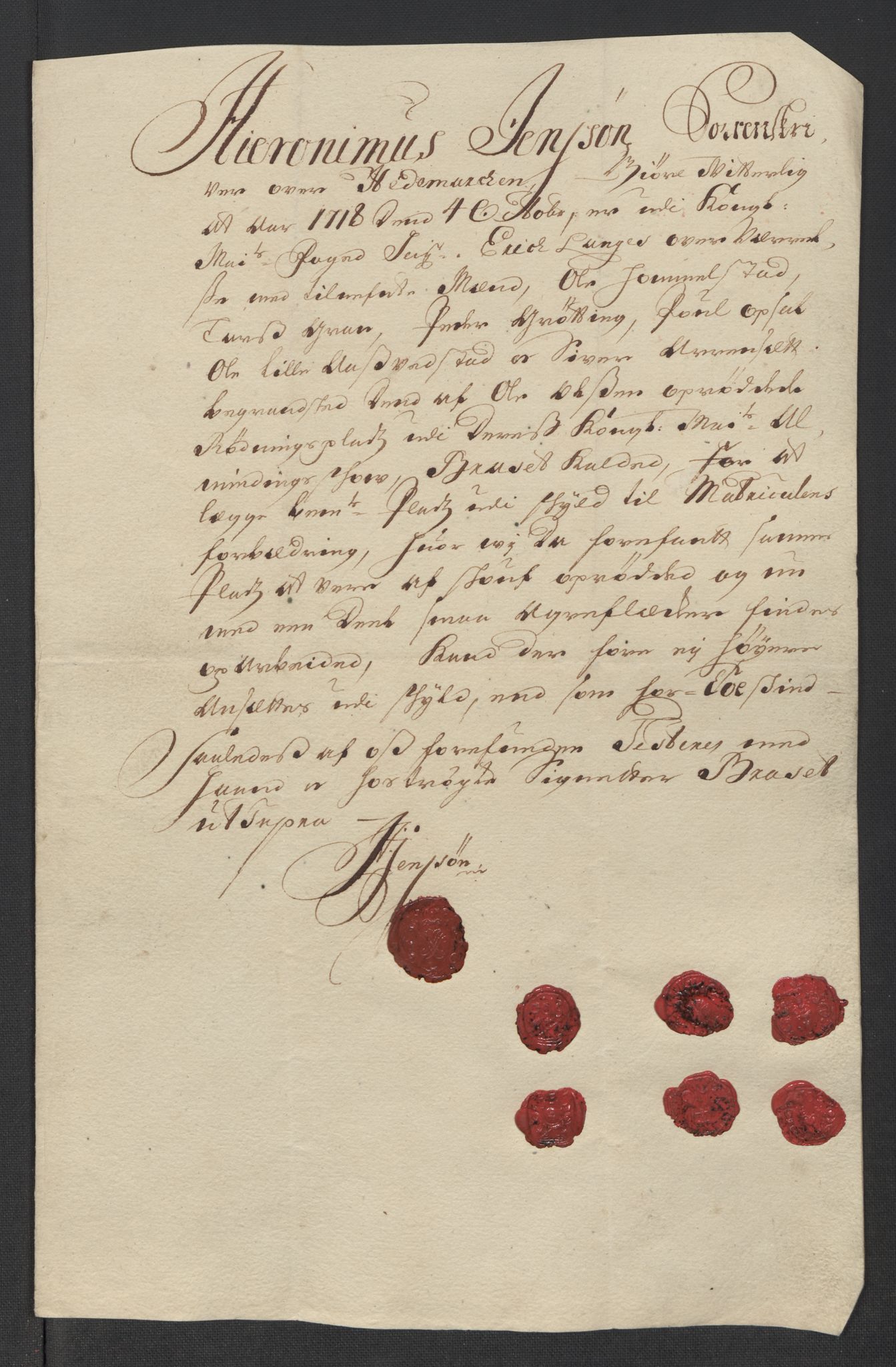 Rentekammeret inntil 1814, Reviderte regnskaper, Fogderegnskap, RA/EA-4092/R16/L1057: Fogderegnskap Hedmark, 1718, p. 223