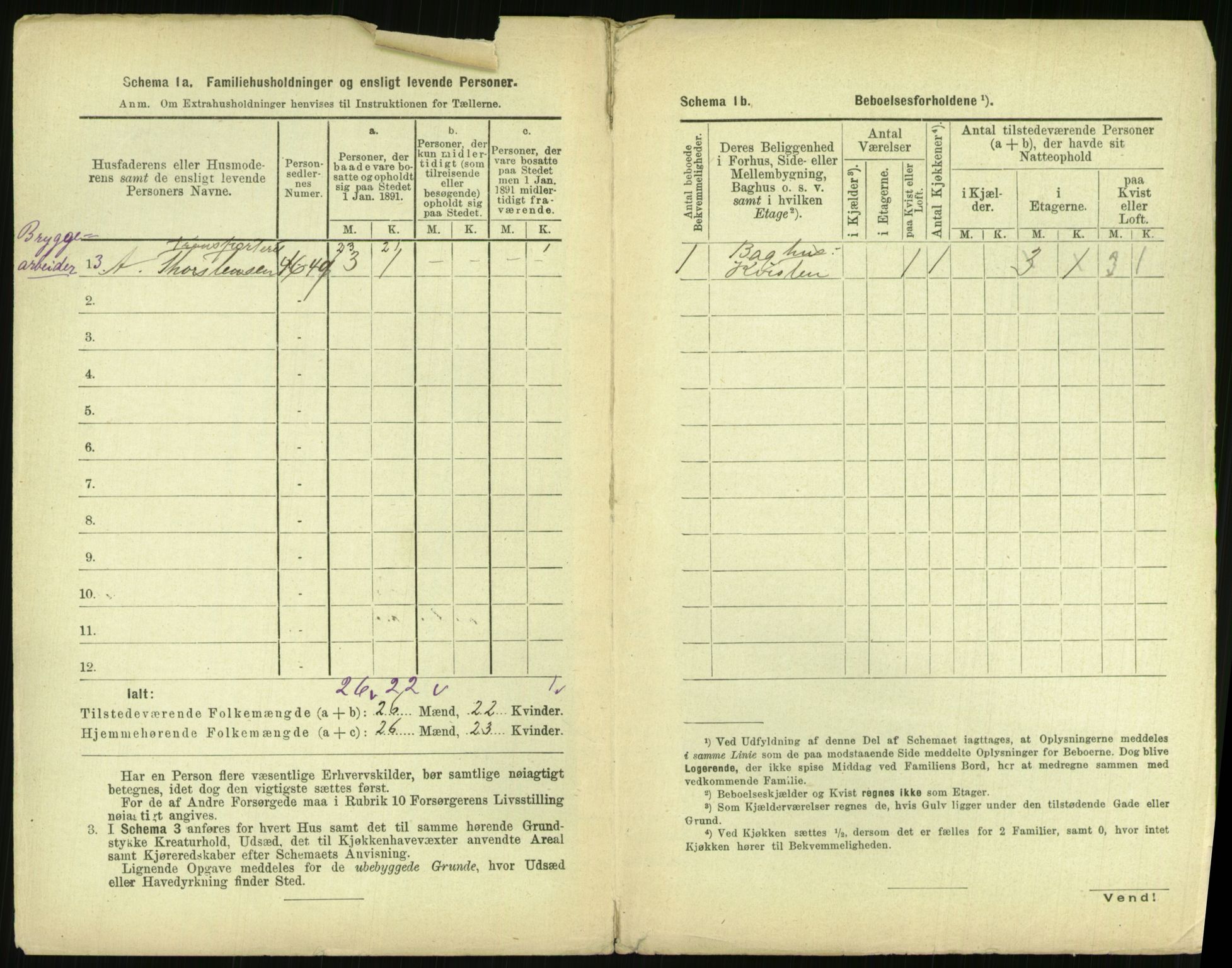 RA, 1891 census for 0301 Kristiania, 1891, p. 143061