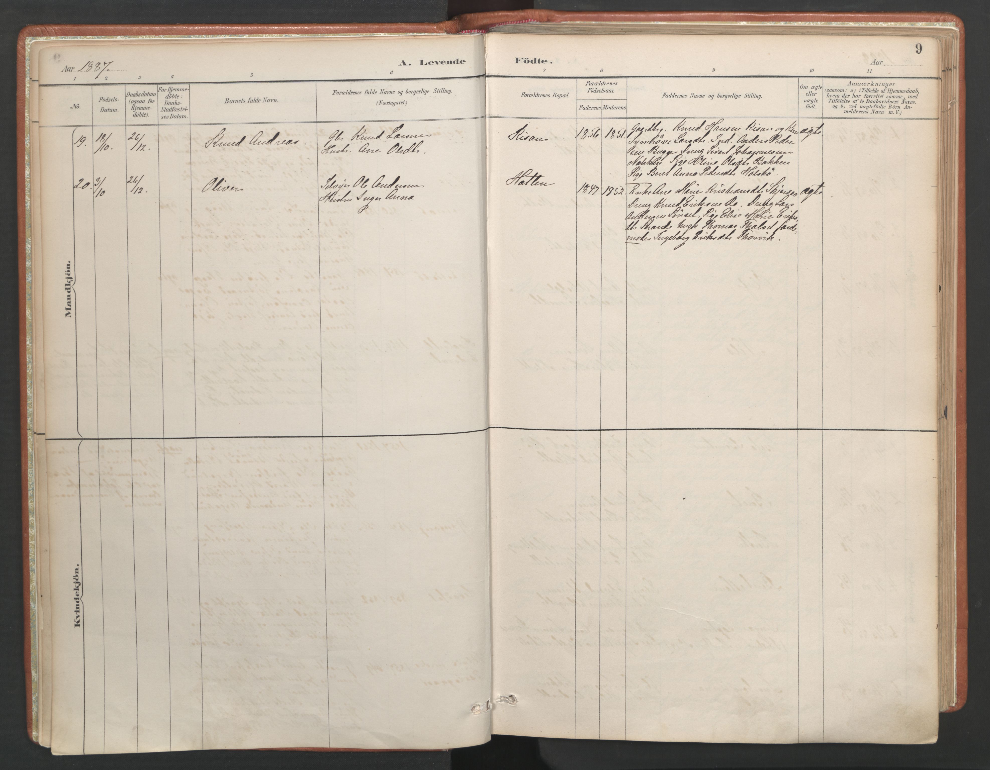 Ministerialprotokoller, klokkerbøker og fødselsregistre - Møre og Romsdal, AV/SAT-A-1454/557/L0682: Parish register (official) no. 557A04, 1887-1970, p. 9