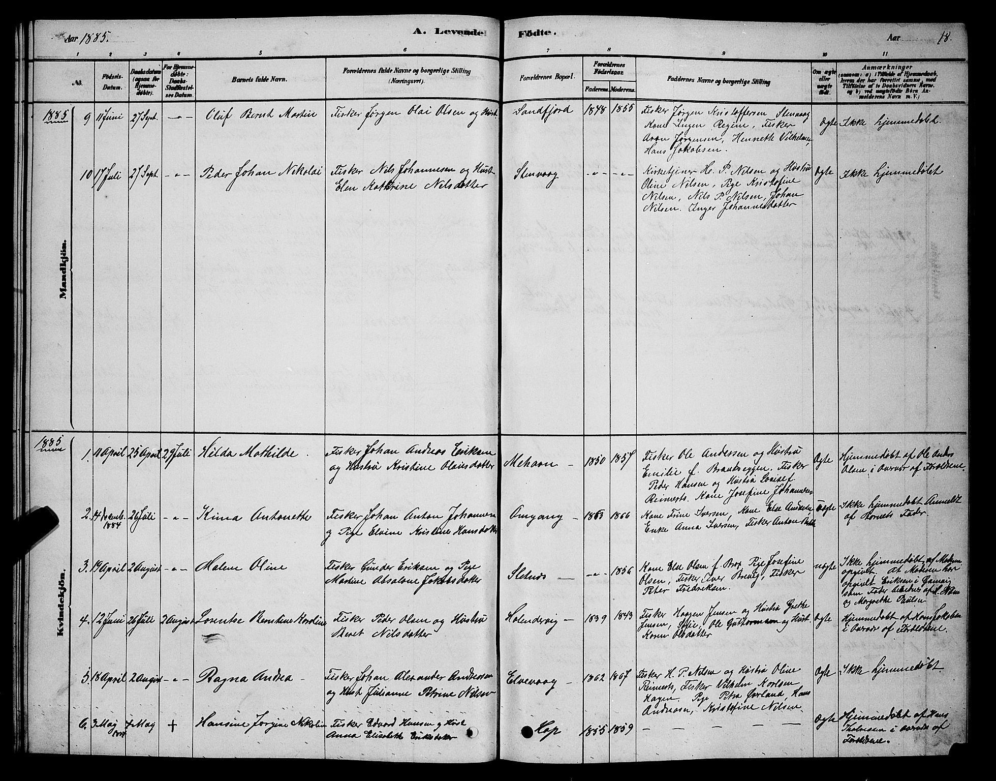 Tana sokneprestkontor, SATØ/S-1334/H/Hb/L0005klokker: Parish register (copy) no. 5, 1878-1891, p. 18