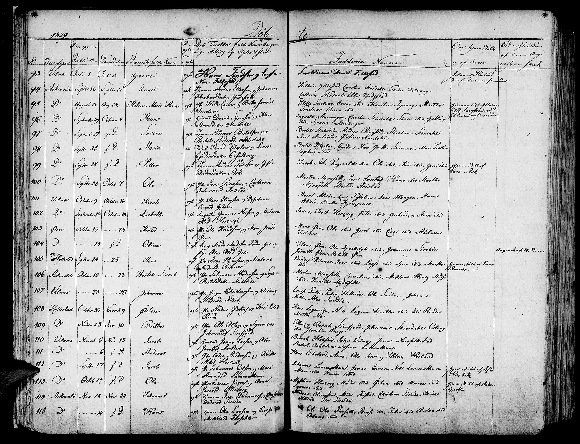 Askvoll sokneprestembete, AV/SAB-A-79501/H/Haa/Haaa/L0010: Parish register (official) no. A 10, 1821-1844, p. 70-71