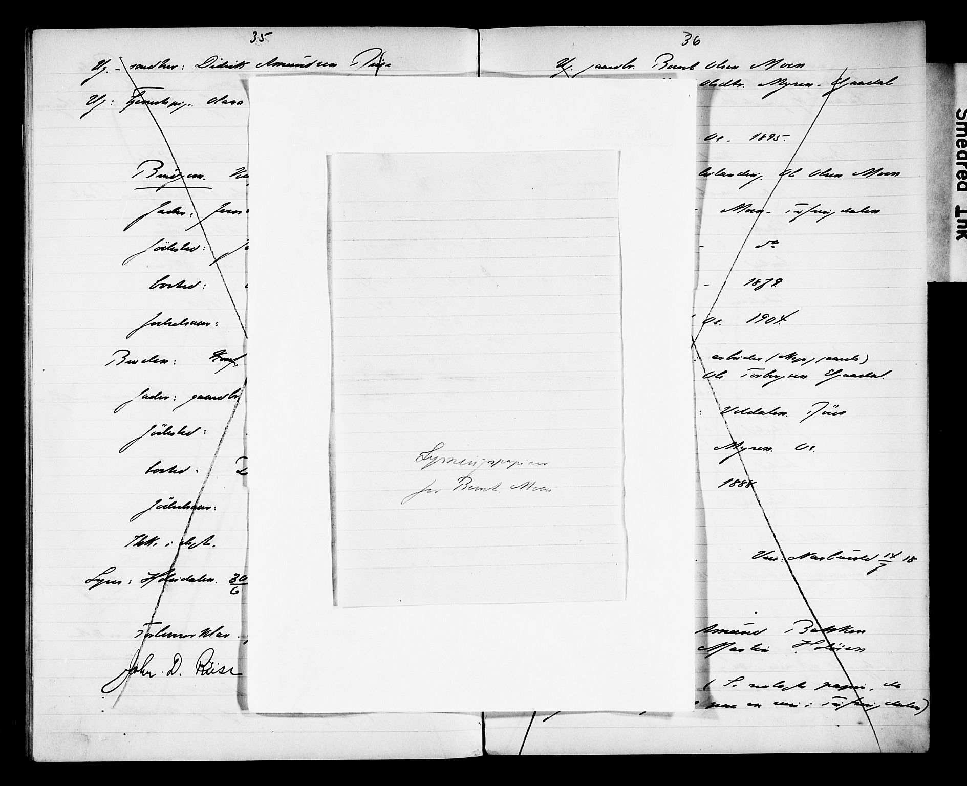 Tolga prestekontor, AV/SAH-PREST-062/N/L0004: Banns register no. 31, 1916-1920, p. 35-36