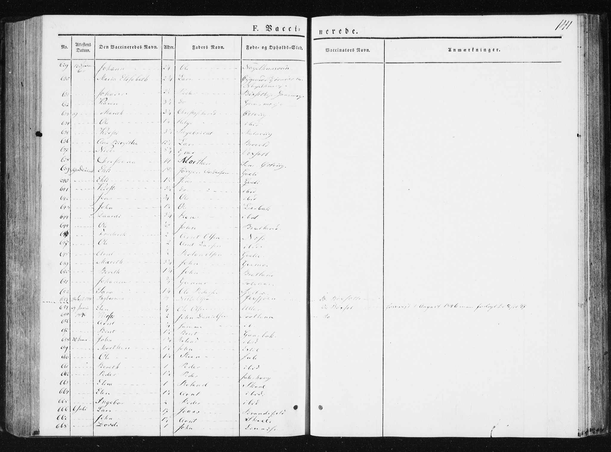 Ministerialprotokoller, klokkerbøker og fødselsregistre - Nord-Trøndelag, SAT/A-1458/749/L0470: Parish register (official) no. 749A04, 1834-1853, p. 141